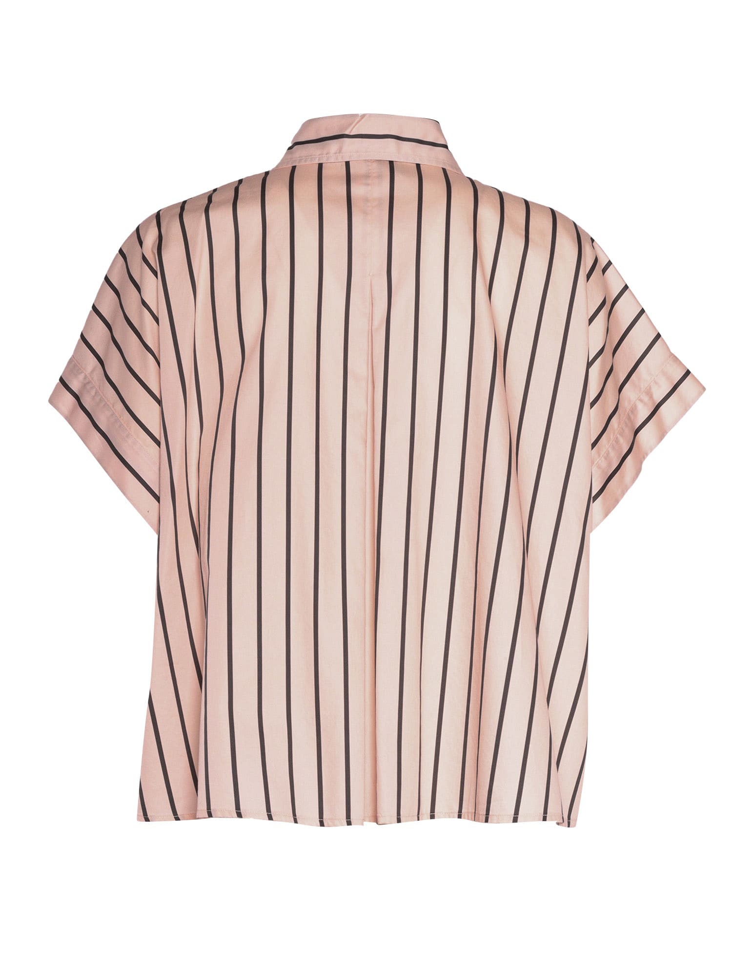 FORTE FORTE CHIC STRIPED BOXY SHIRT
