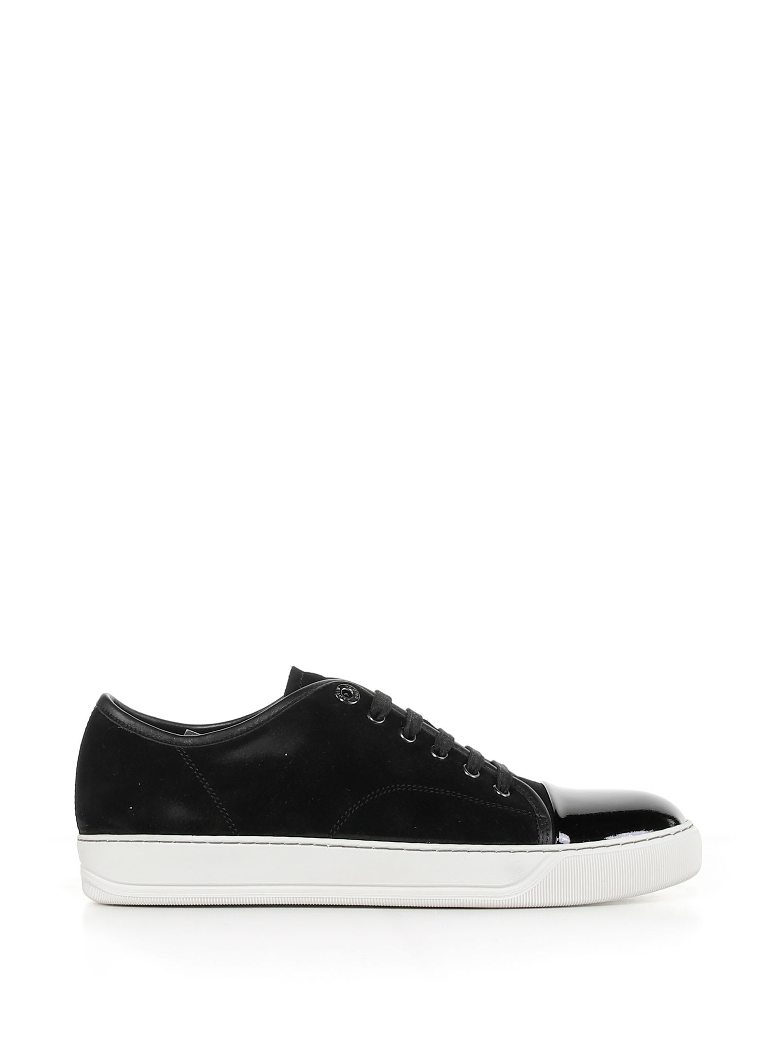 Lanvin Sneaker In Suede And Shiny Leather