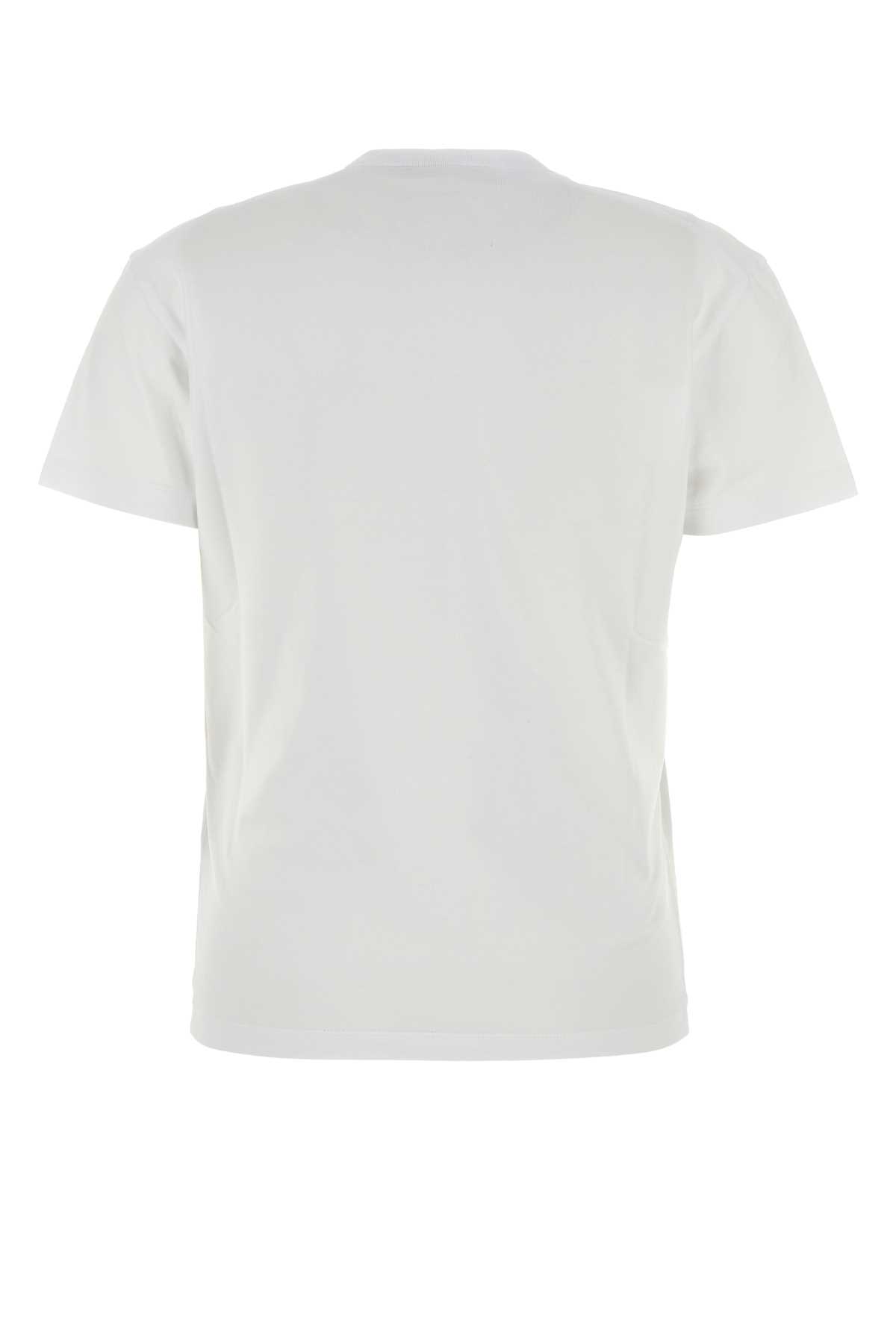 Dsquared2 White Cotton T-shirt In 964