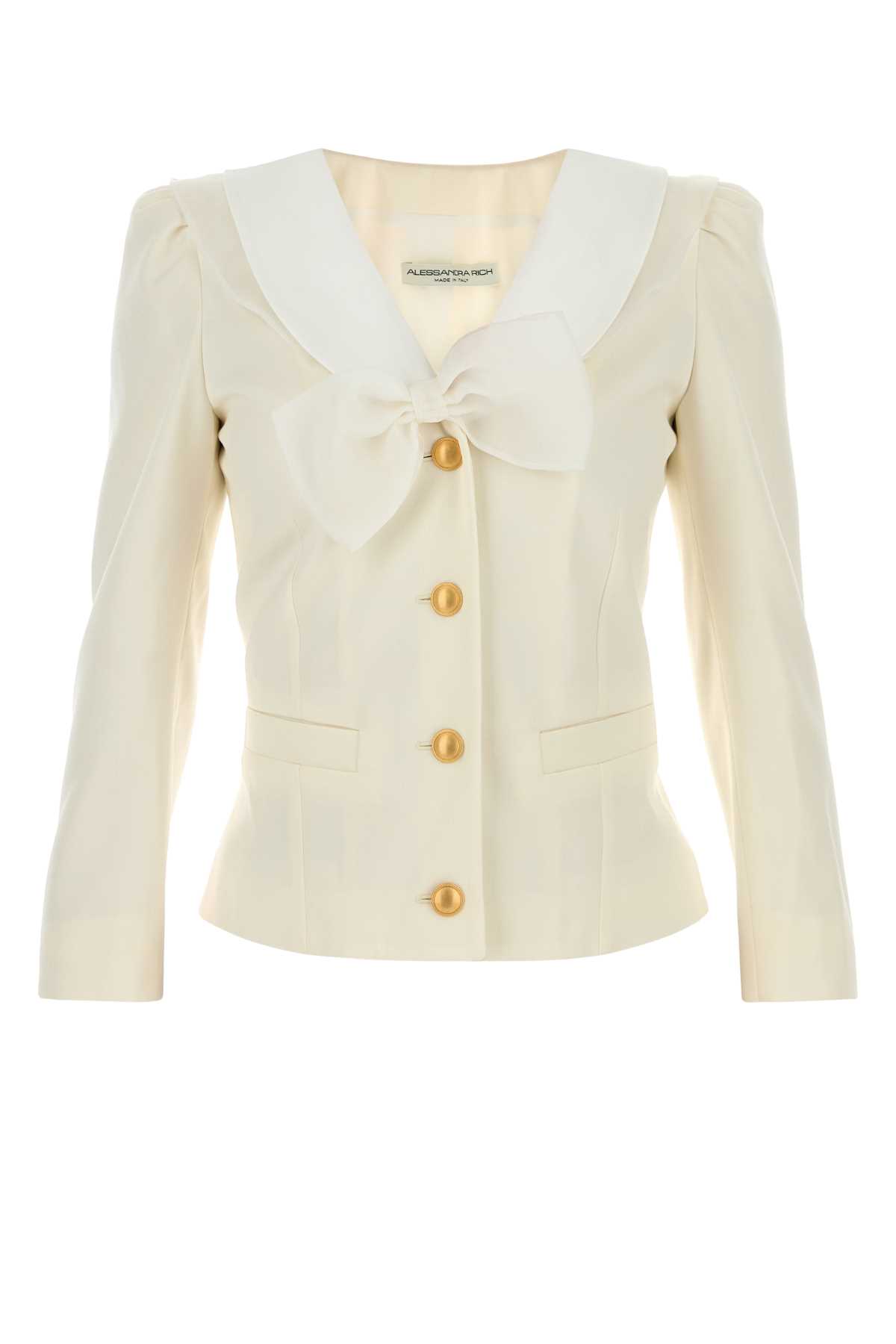 Ivory Wool Blazer