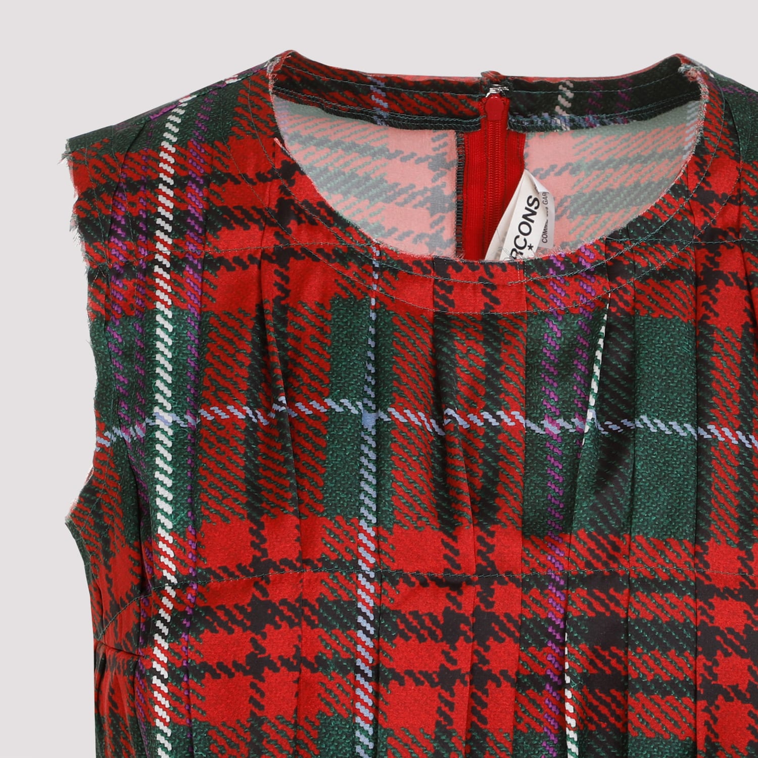 Shop Comme Des Garçons Pleated Top In Pattern