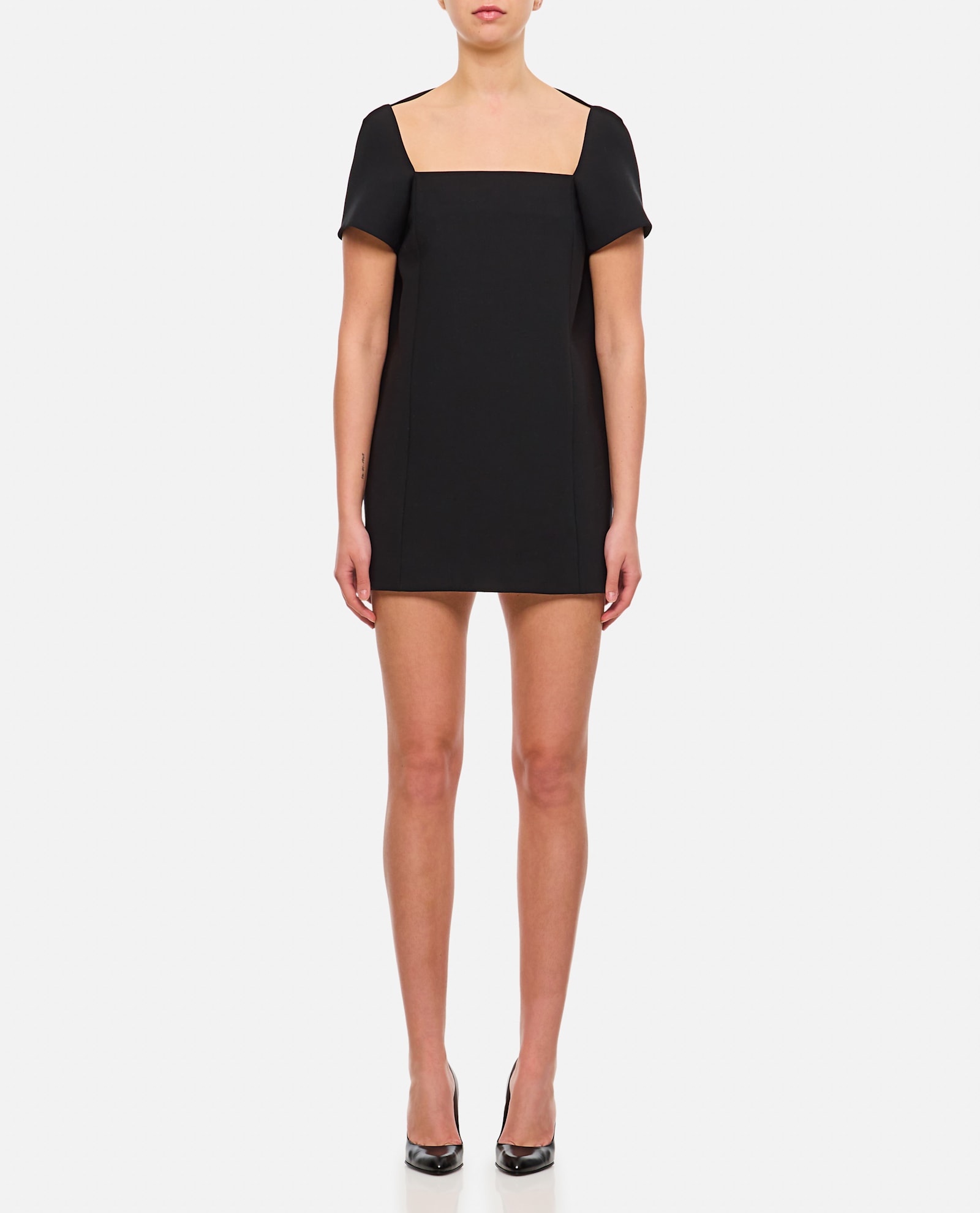 Khaite Benji Mini Dress In Black