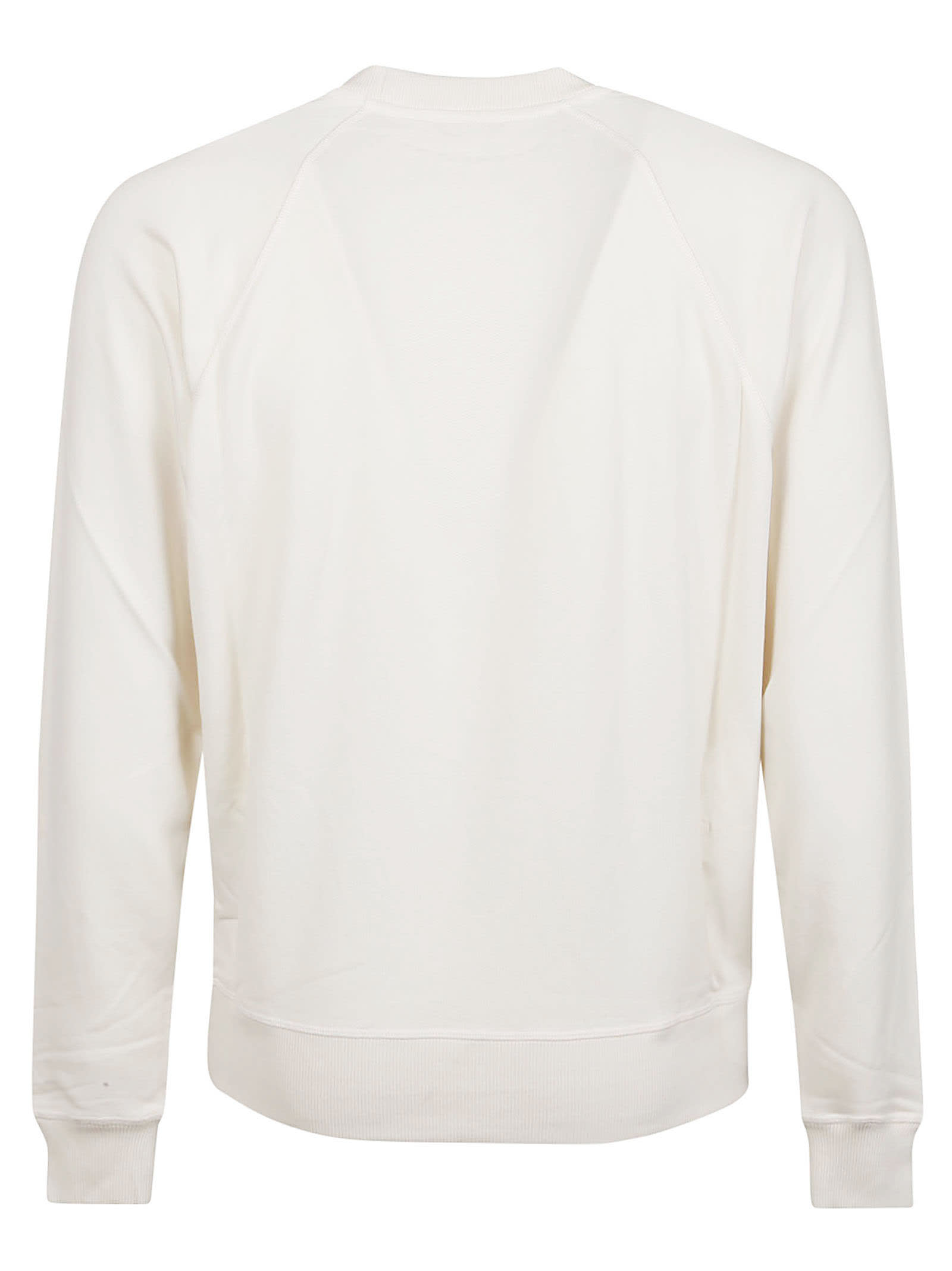 Shop Tom Ford Long Sleeve Sweater In Ivory