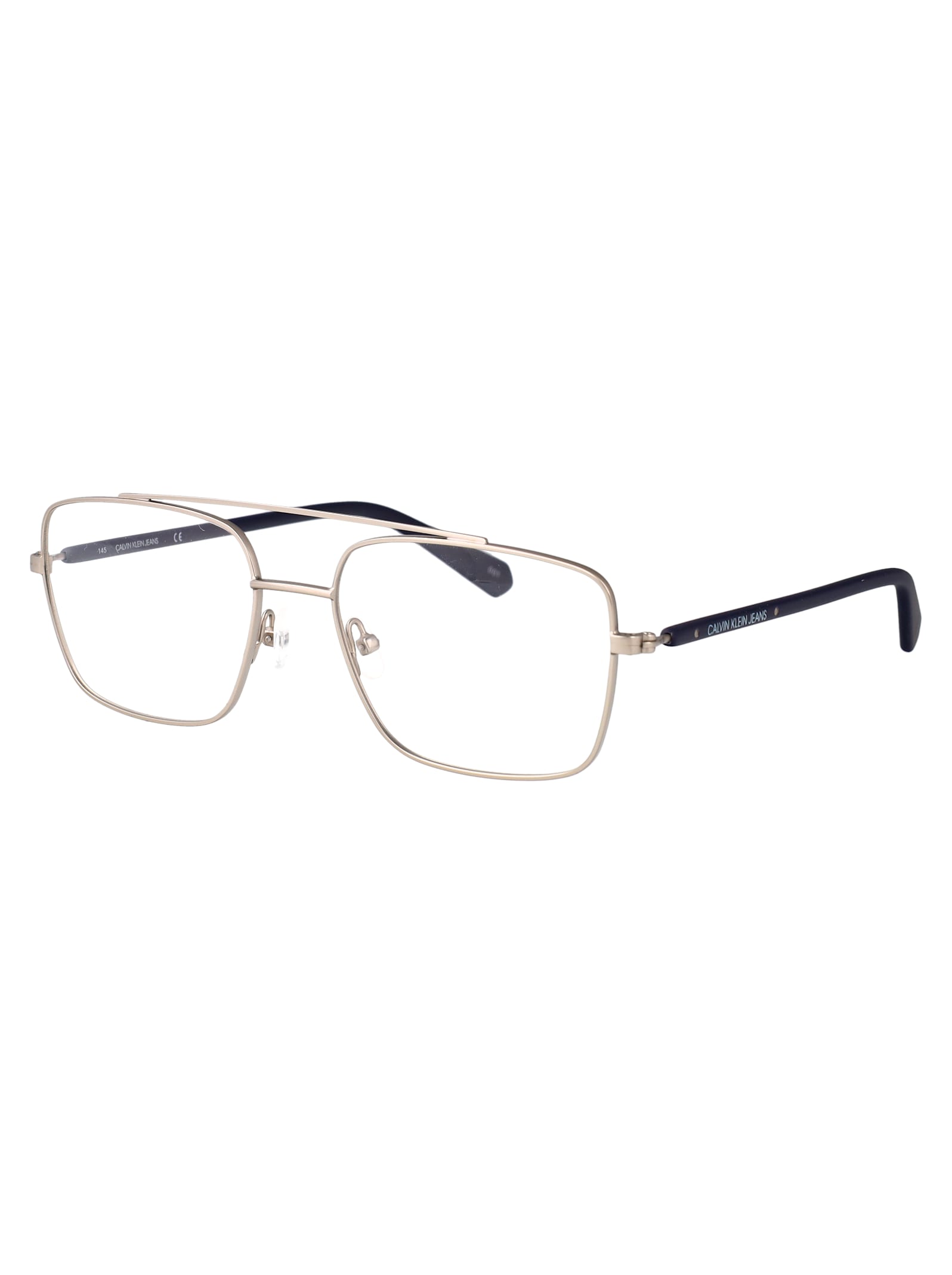 Calvin Klein Jeans Est.1978 Calvin Klein Jeans Matte Silver Metal Glasses In Silver