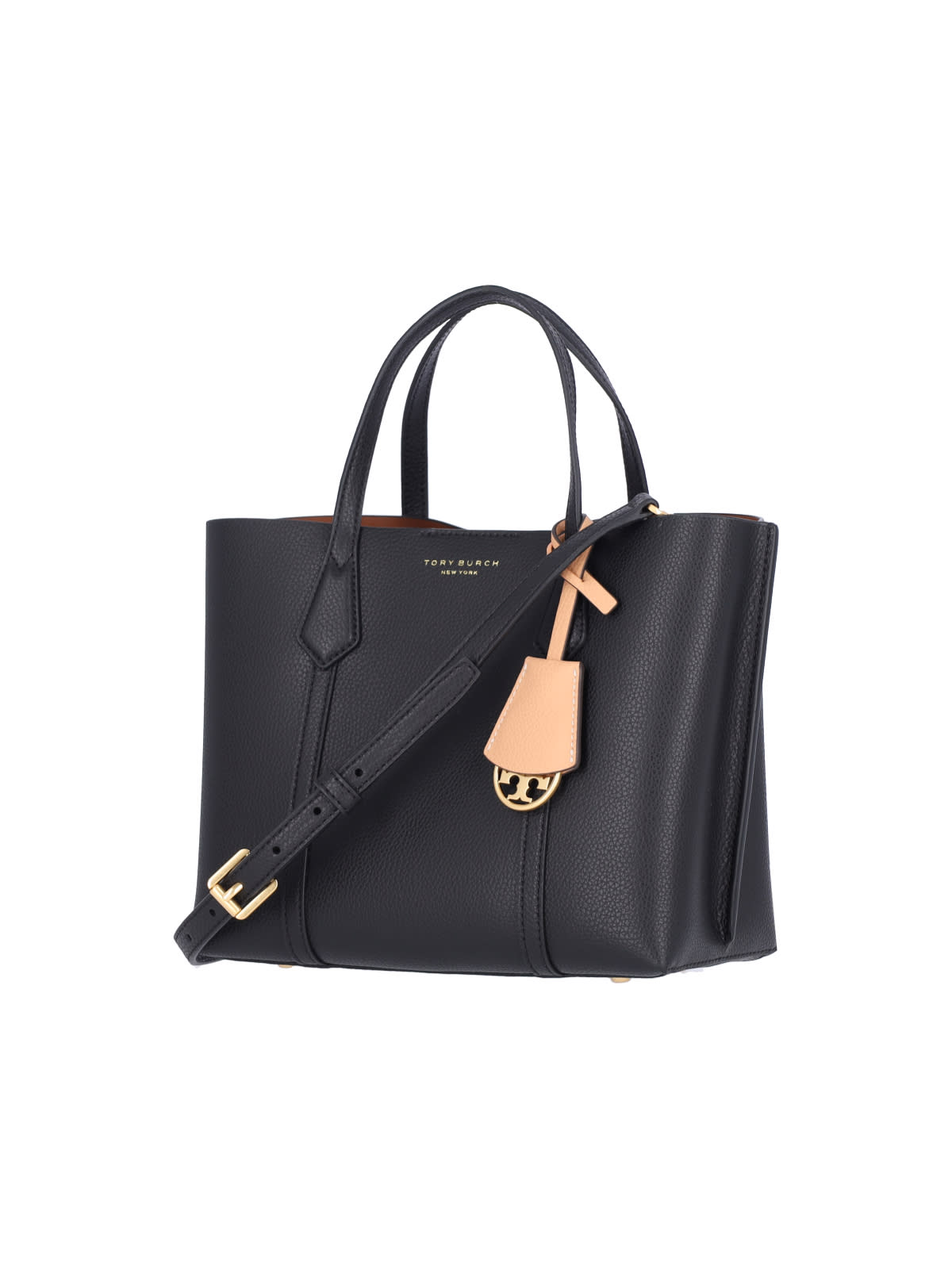 Shop Tory Burch Perry Small Tote Bag In Black