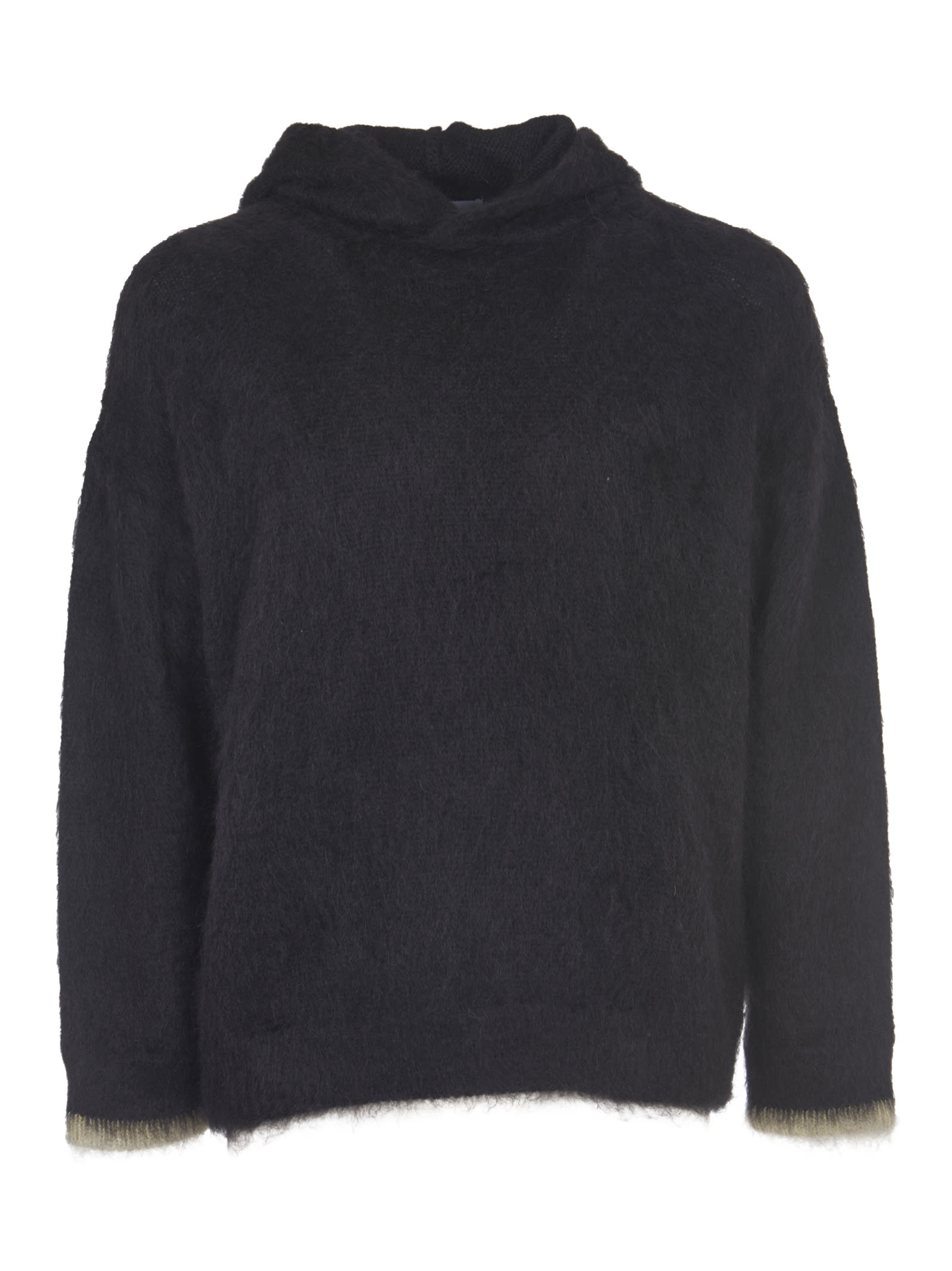 Bonsai Black Hodeed Sweater