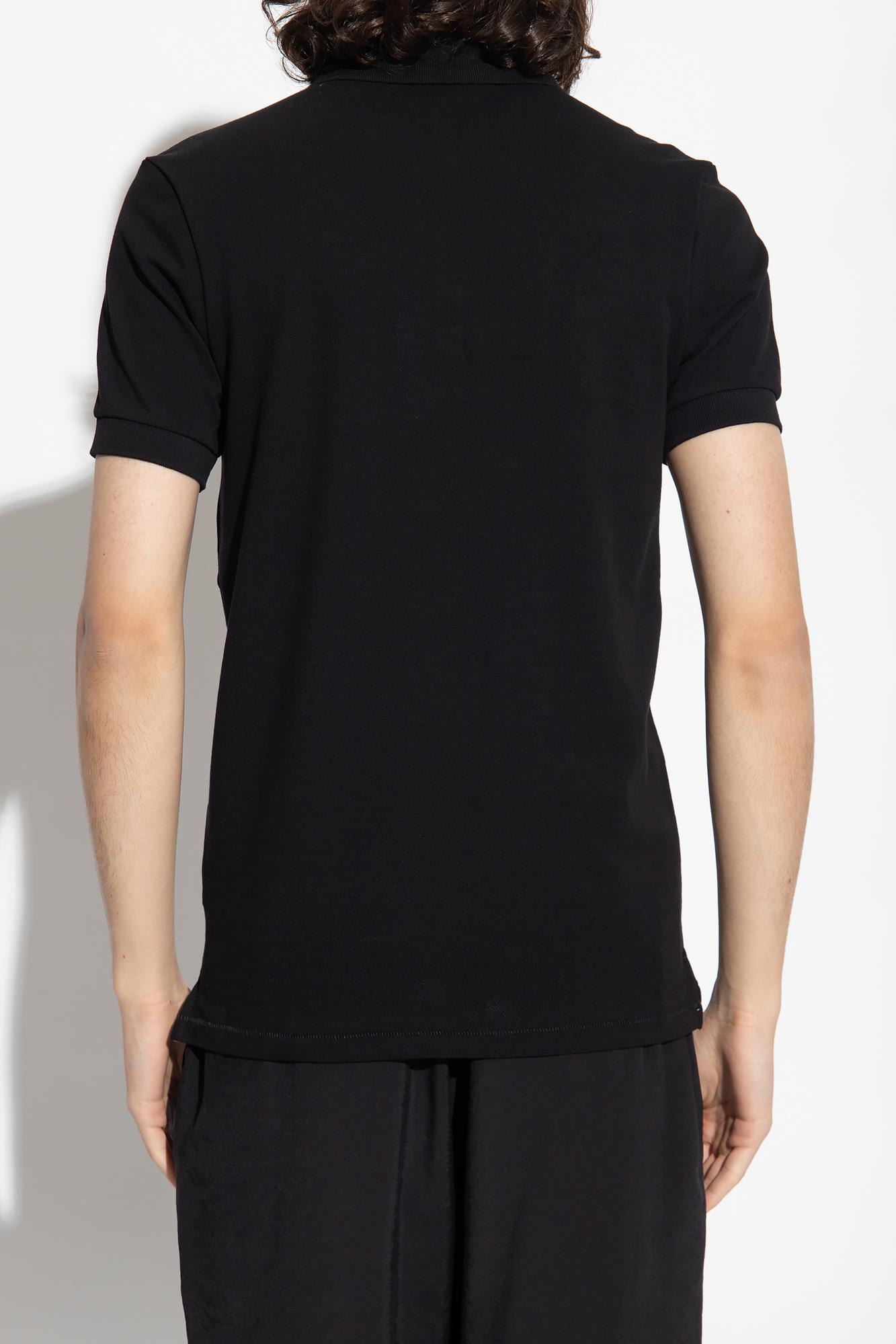 Ps By Paul Smith Black Zebra Polo In Black