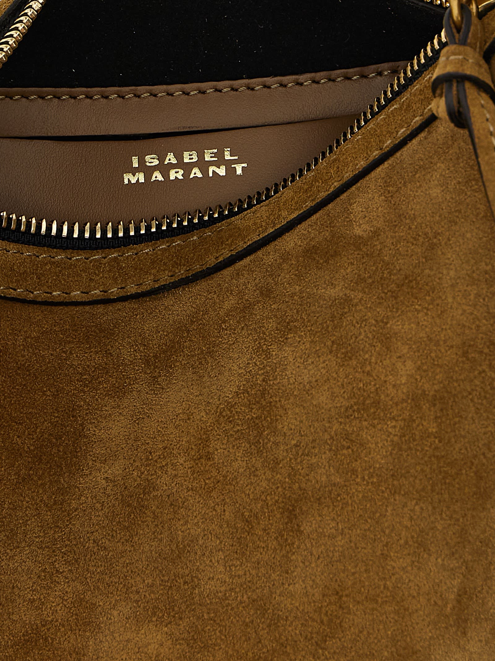 Isabel Marant Oskan Moon Shoulder Bag In Brown