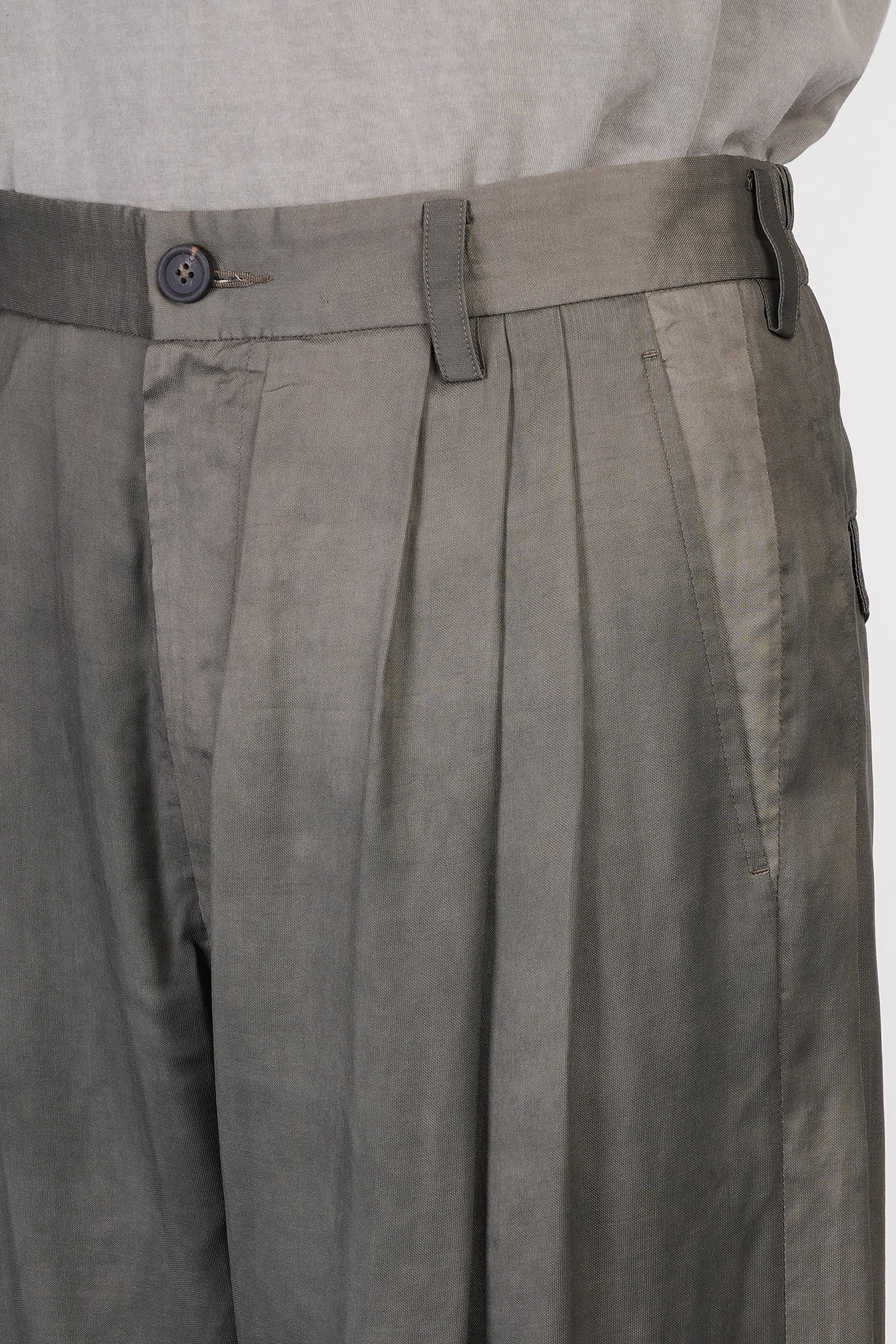 Ziggy Chen Pants In Green Viscose