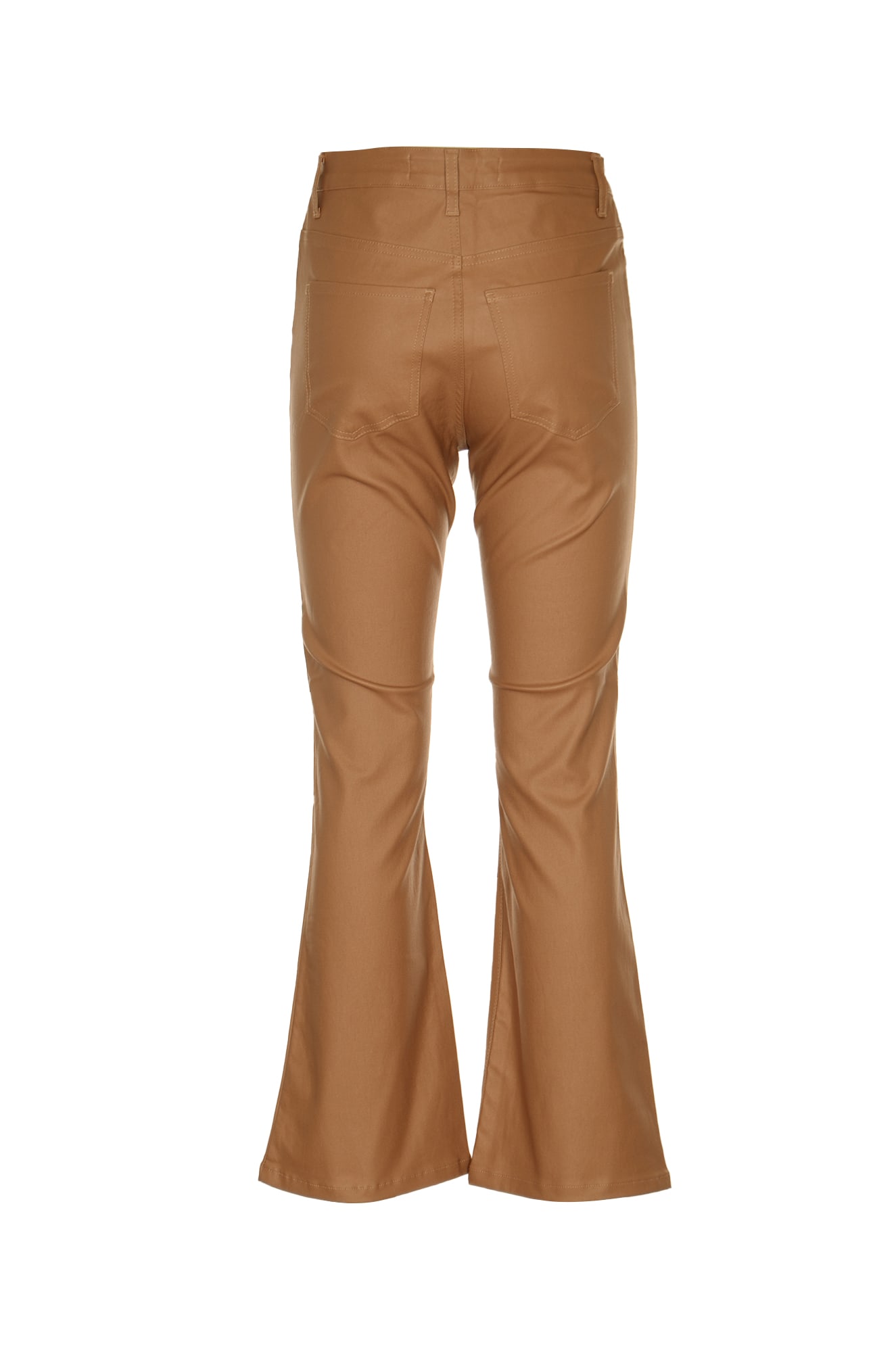 Shop Federica Tosi Flared Leg Jeans In Brown