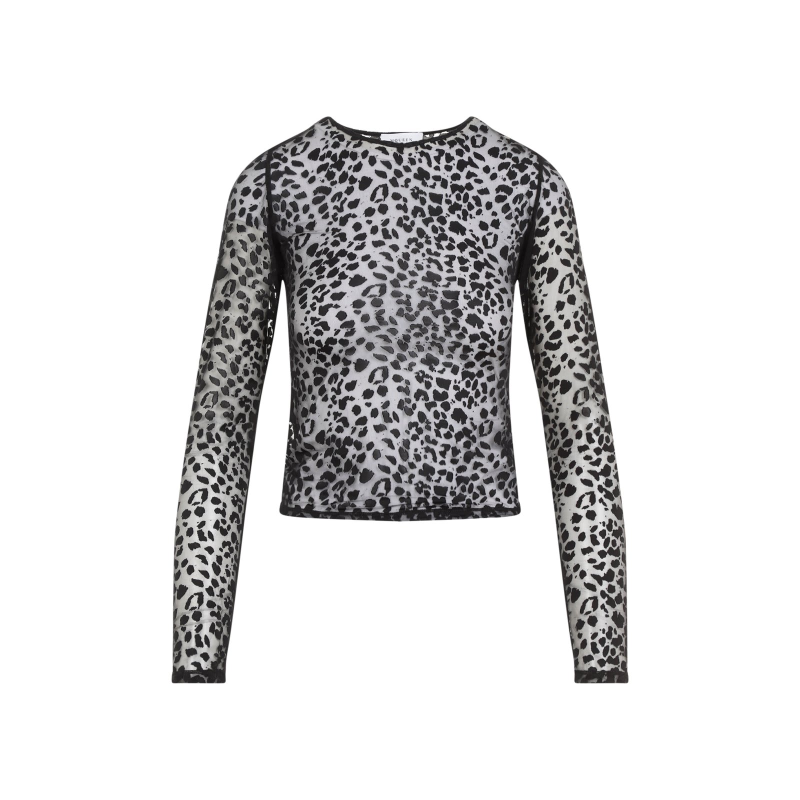 Leopard Devoré Top