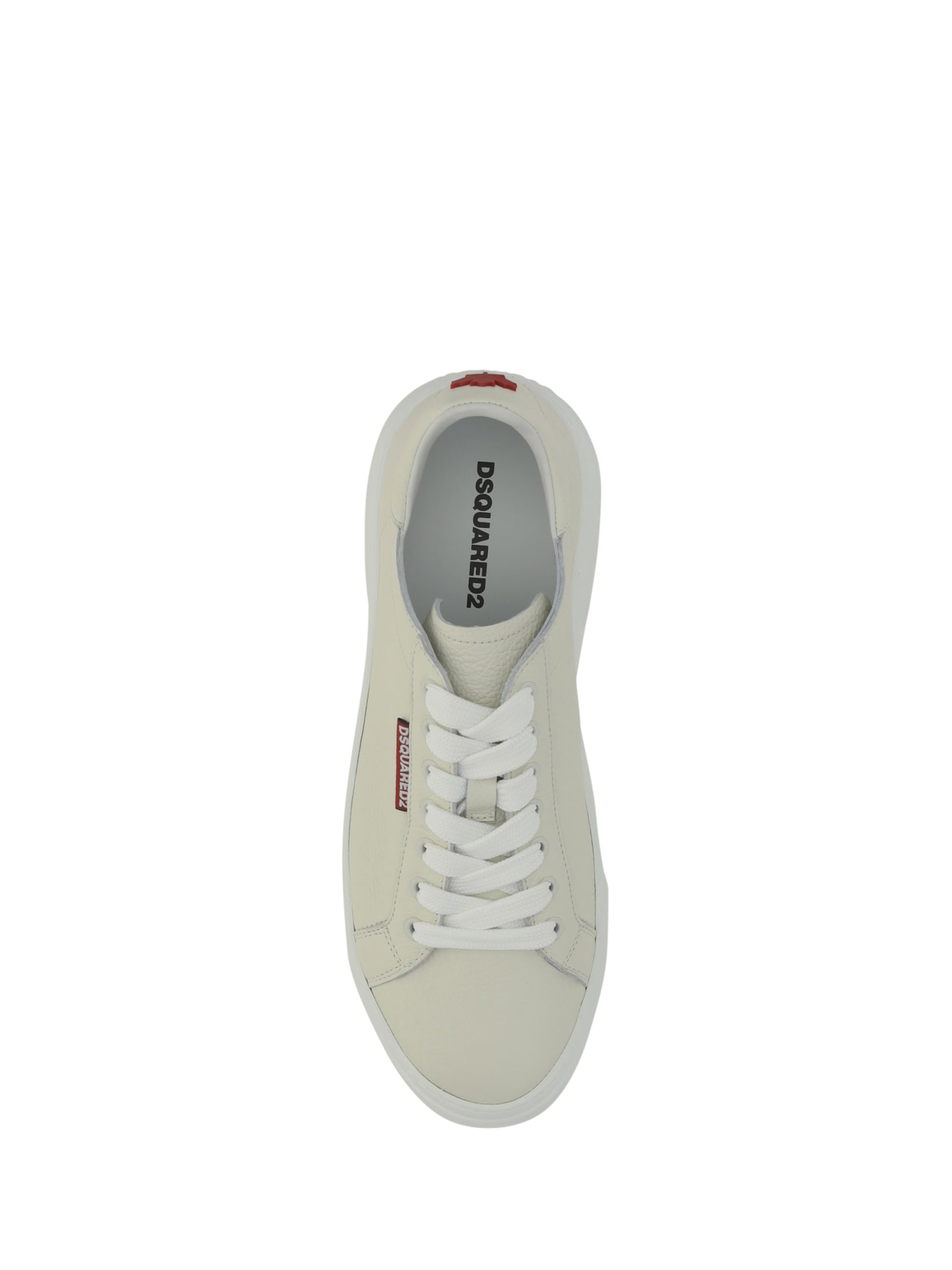Shop Dsquared2 Sneakers In Cream