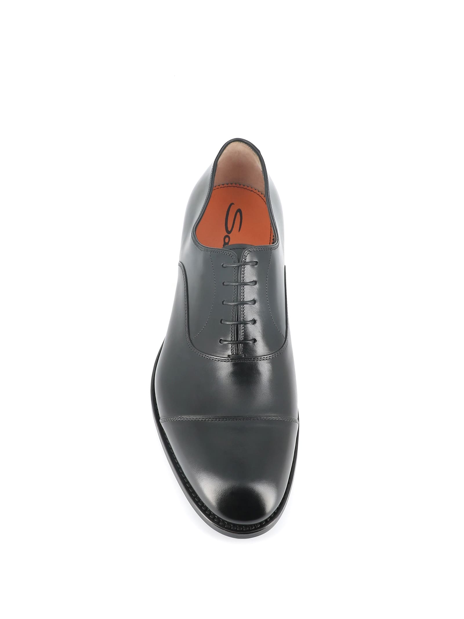 Shop Santoni Oxford Colin 14709 In Black