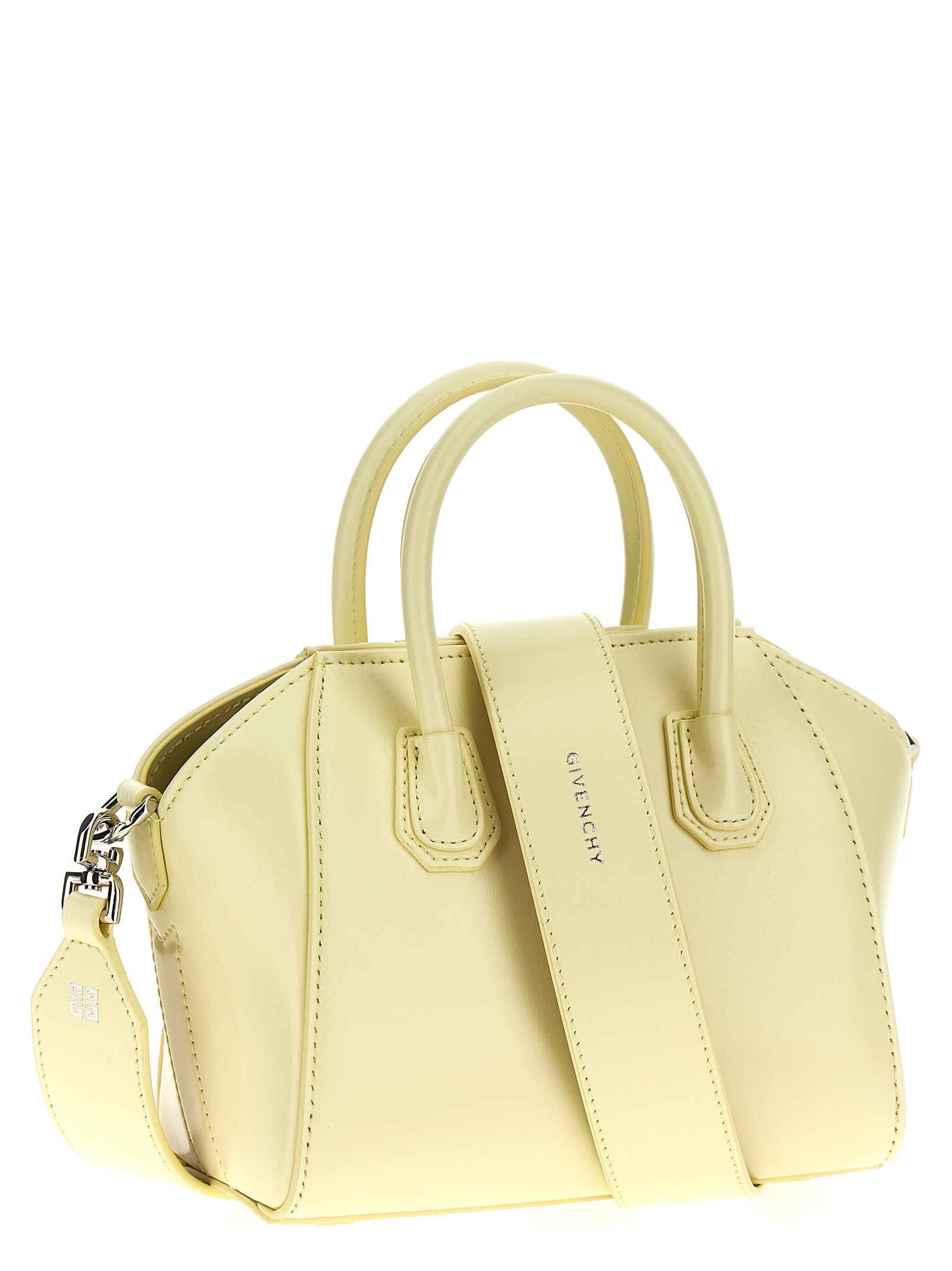 Shop Givenchy Antigona Toy Handbag In White