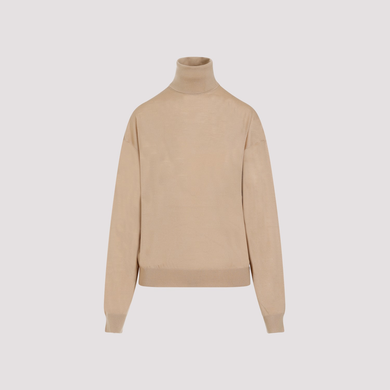 Shop Saint Laurent Wool Sweater In Camel