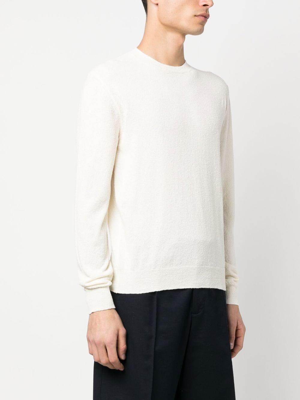 Drumohr Textured Finish Long Sleeve Crew-neck Sweater