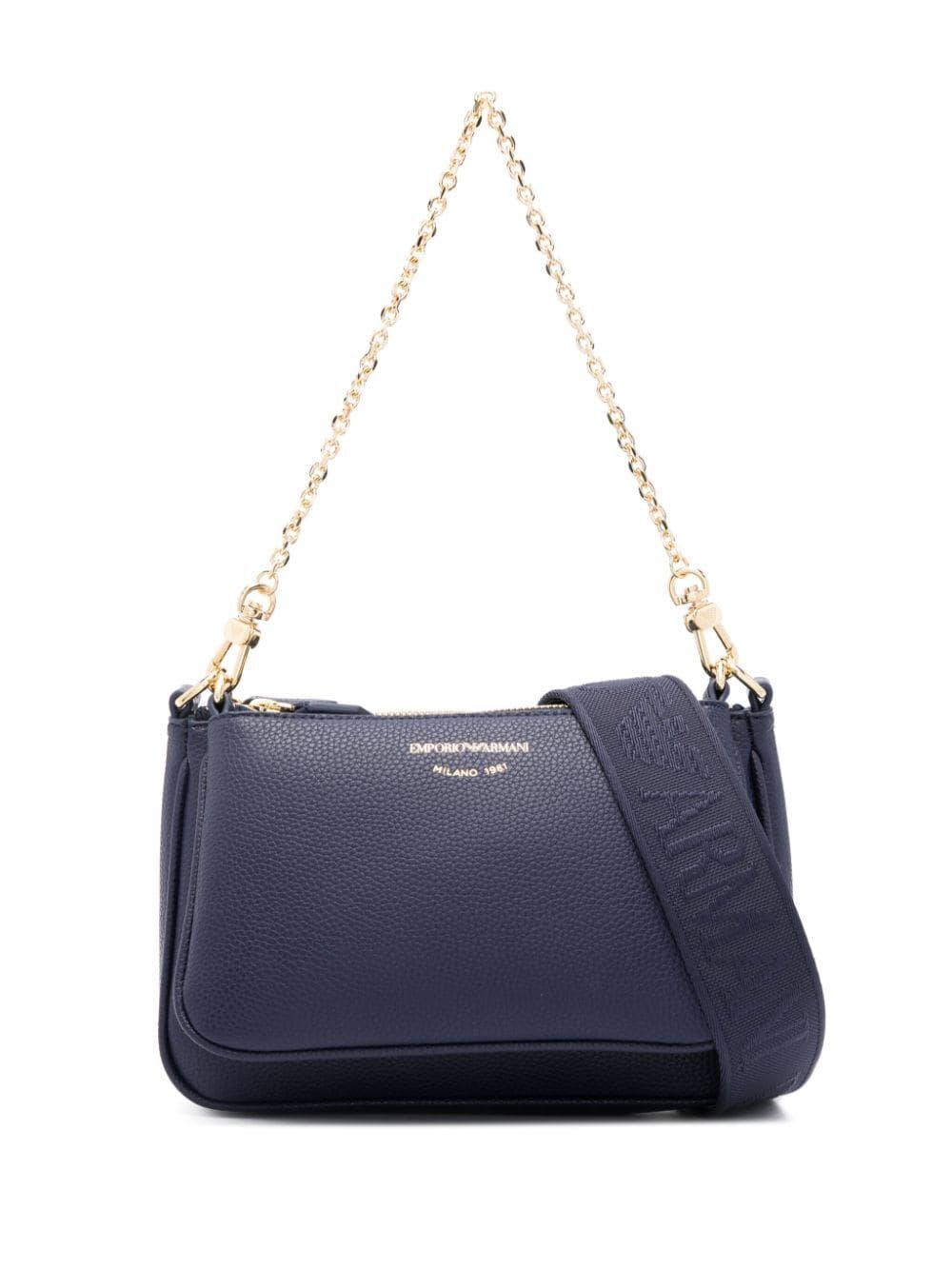 Shop Emporio Armani Mini Bag In Storm