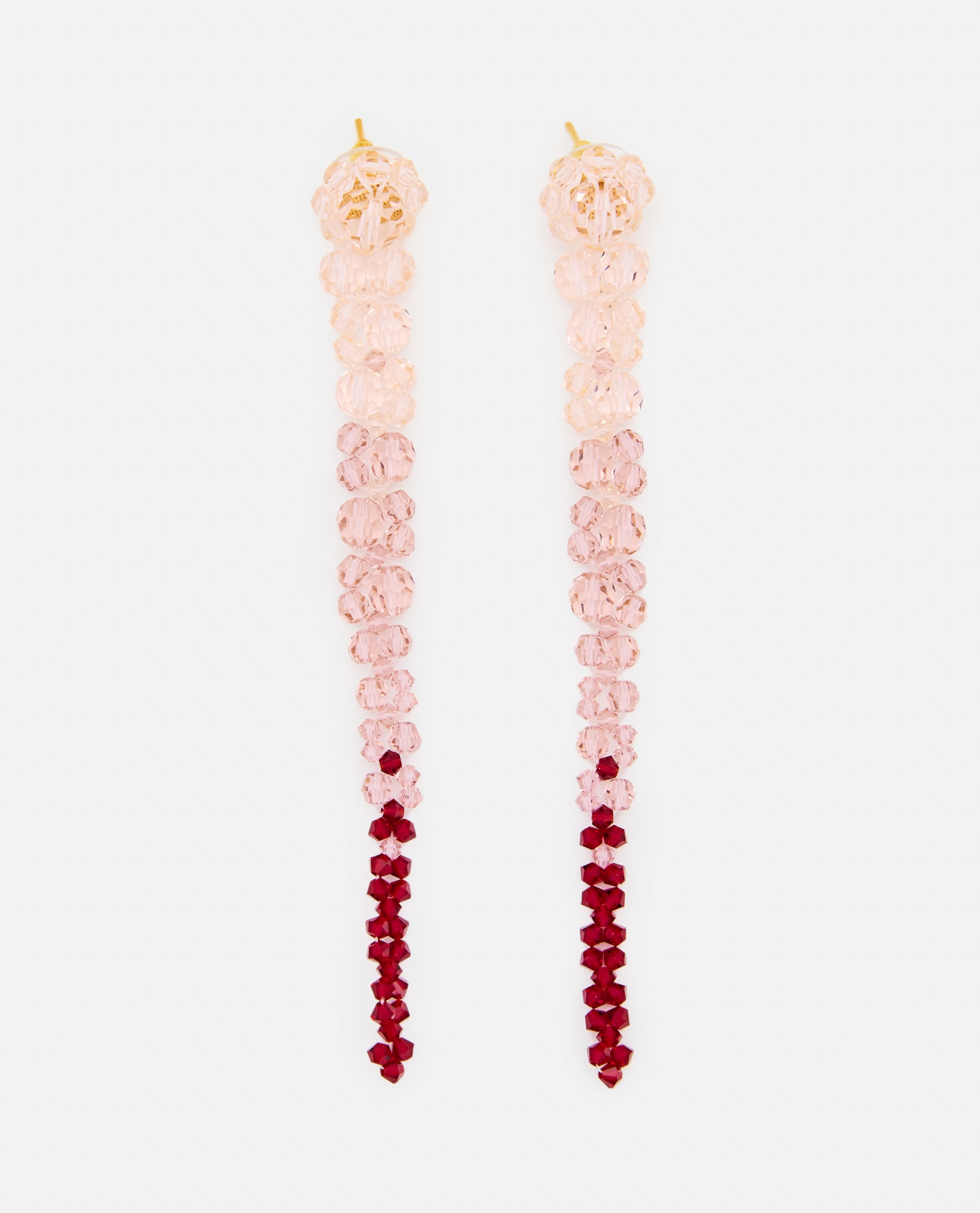 Shop Simone Rocha Drip Earrings In Pink