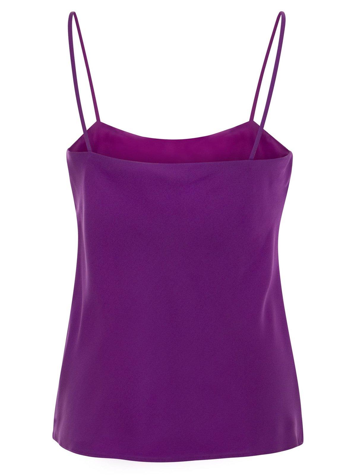 Max Mara Oboli - Silk Top In Purple | ModeSens