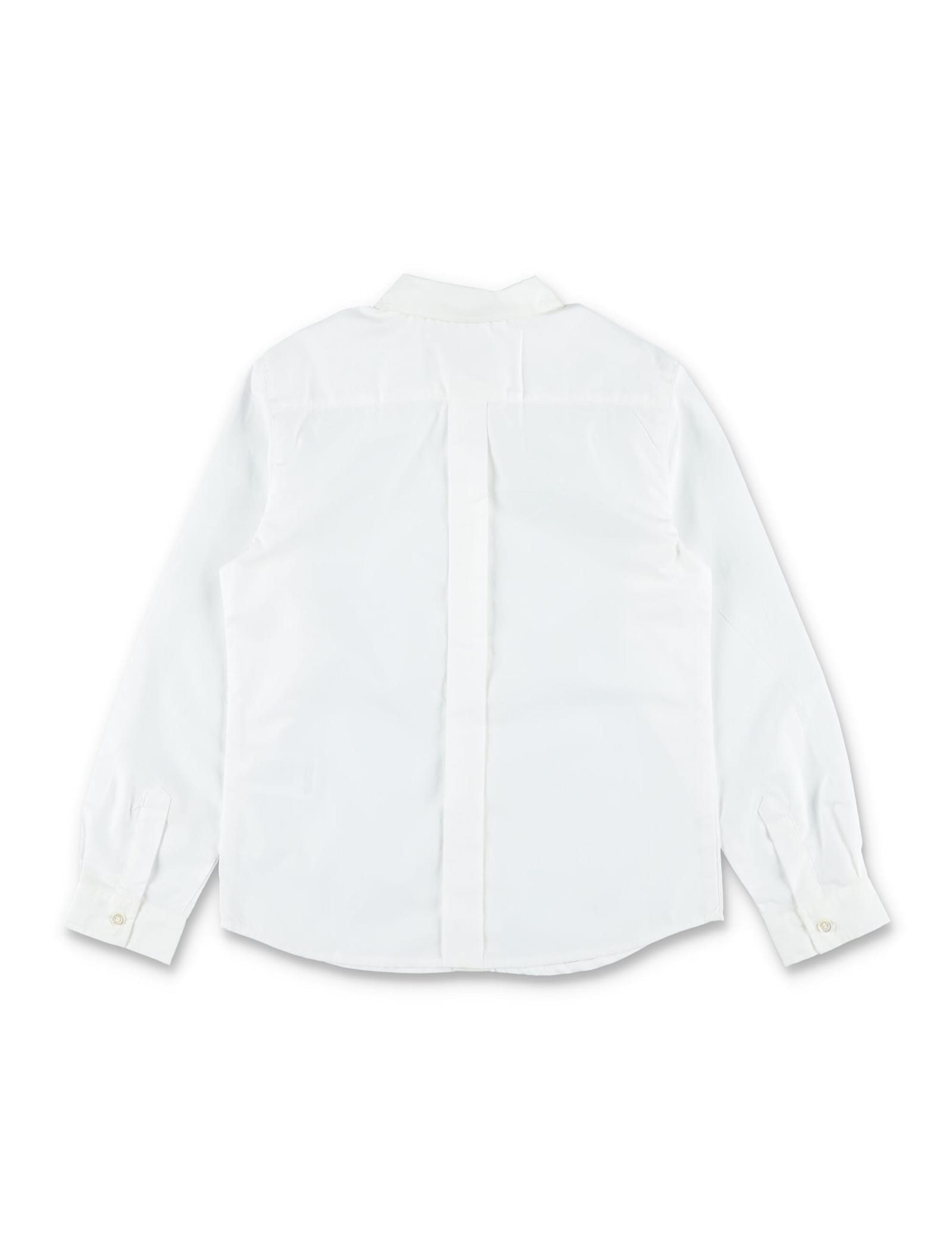 Bonpoint Acteur Girls Shirt In White Cotton In White