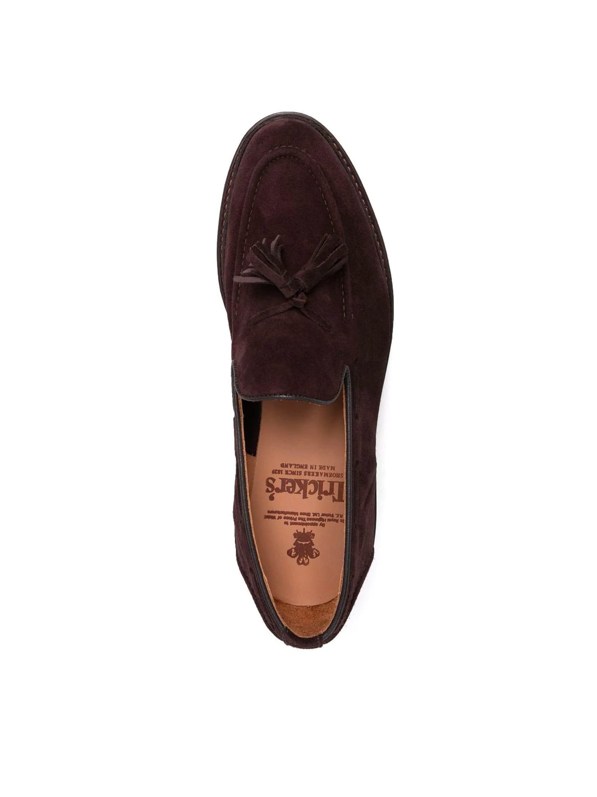 Shop Tricker's Elton Lace Up Castorino Suede Shoes In Coffee