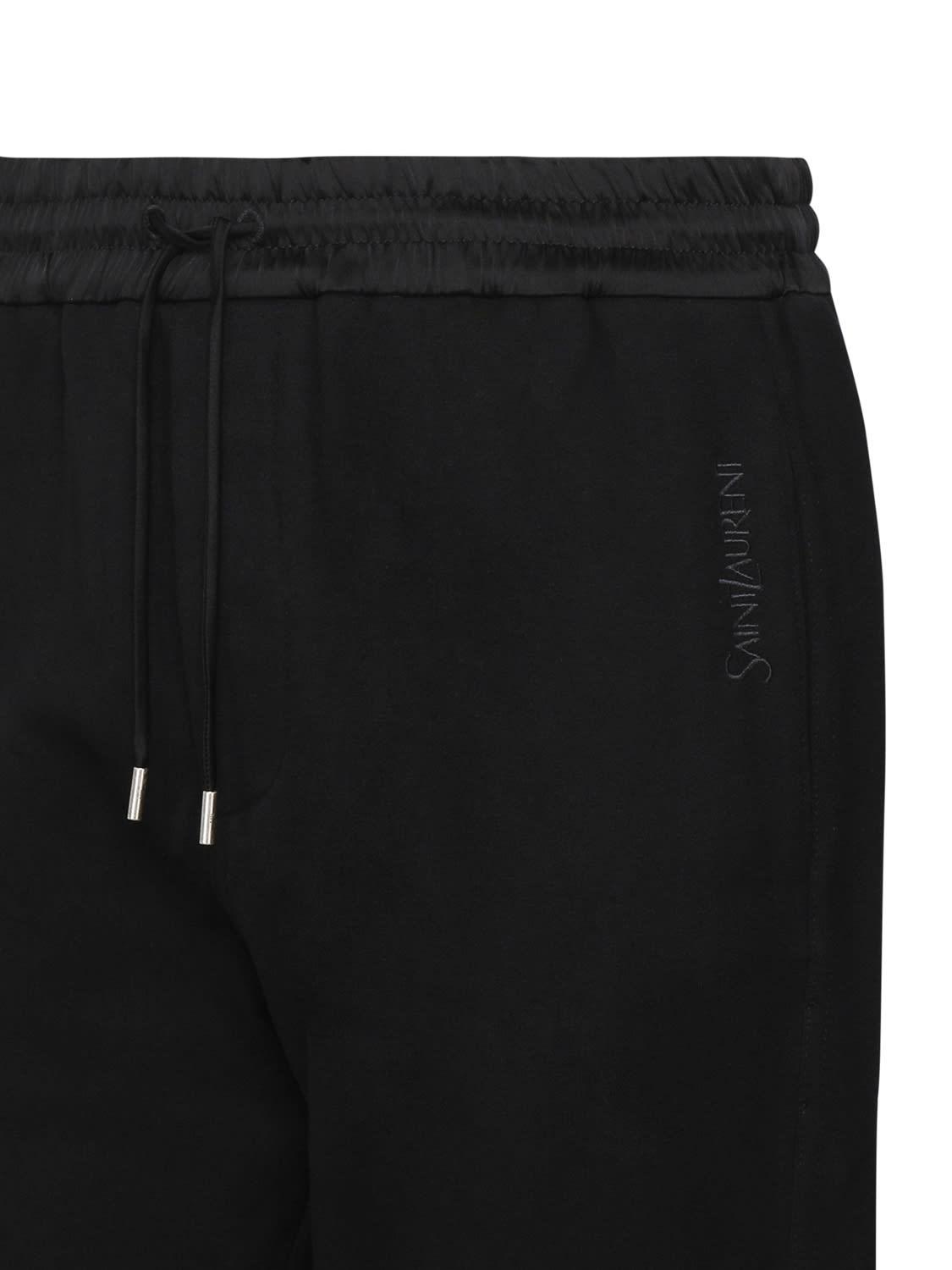 Shop Saint Laurent Jogger Pants In Cotton In Black