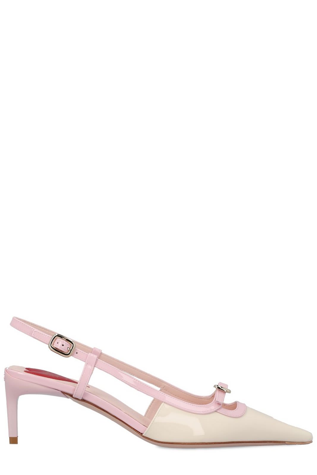 Square Toe Slingback Pumps