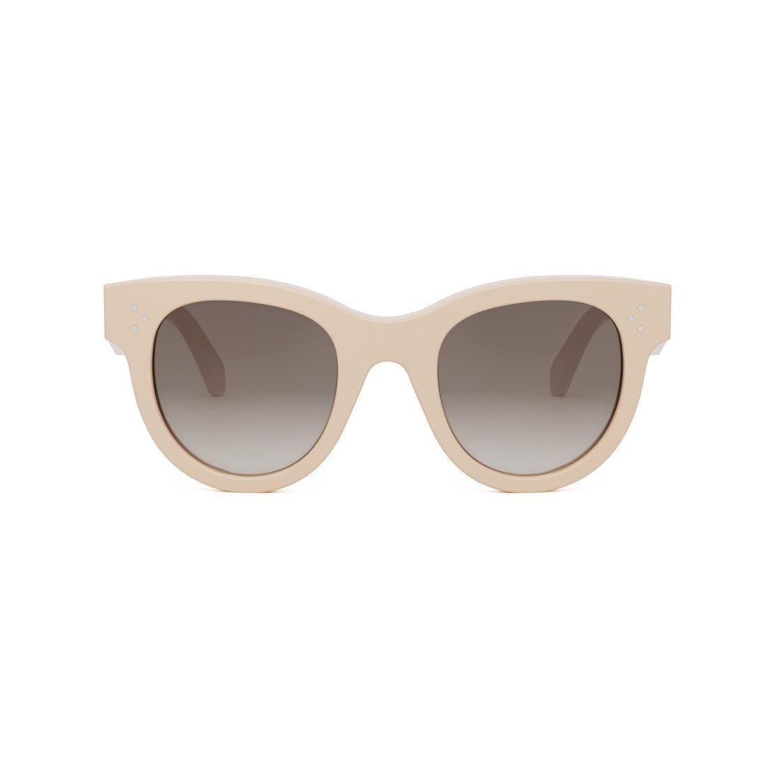 Celine Round Frame Sunglasses In 24f - White