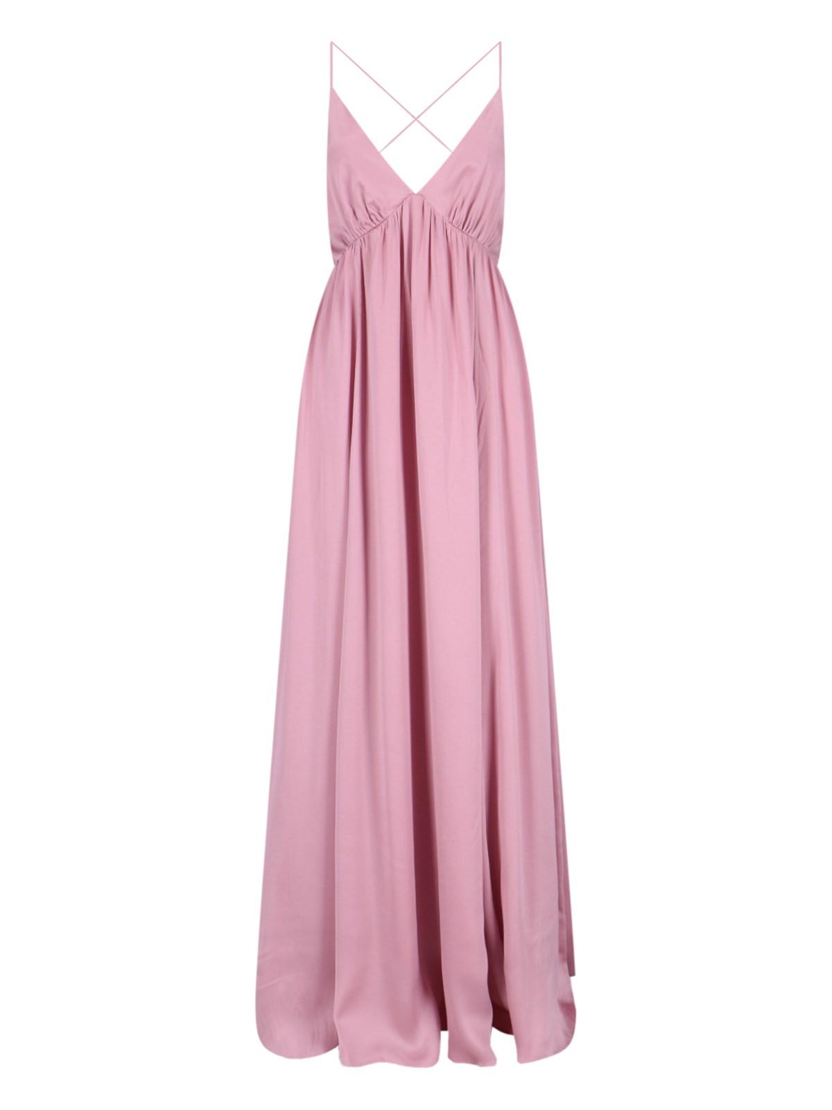 Shop Zimmermann Crossed Maxi Dress In Pink