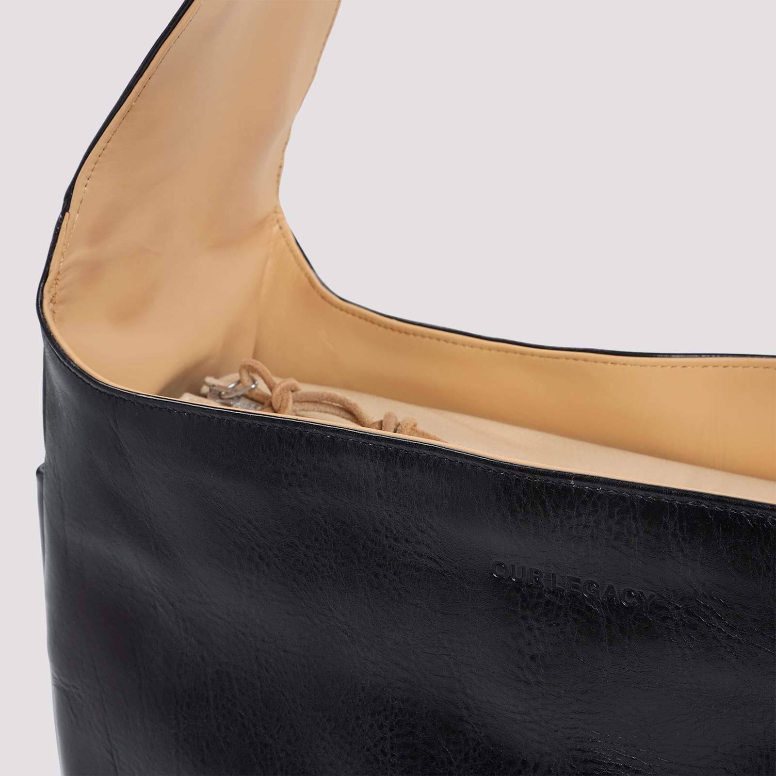 Our Legacy Grande Brick Messenger Bag In Black