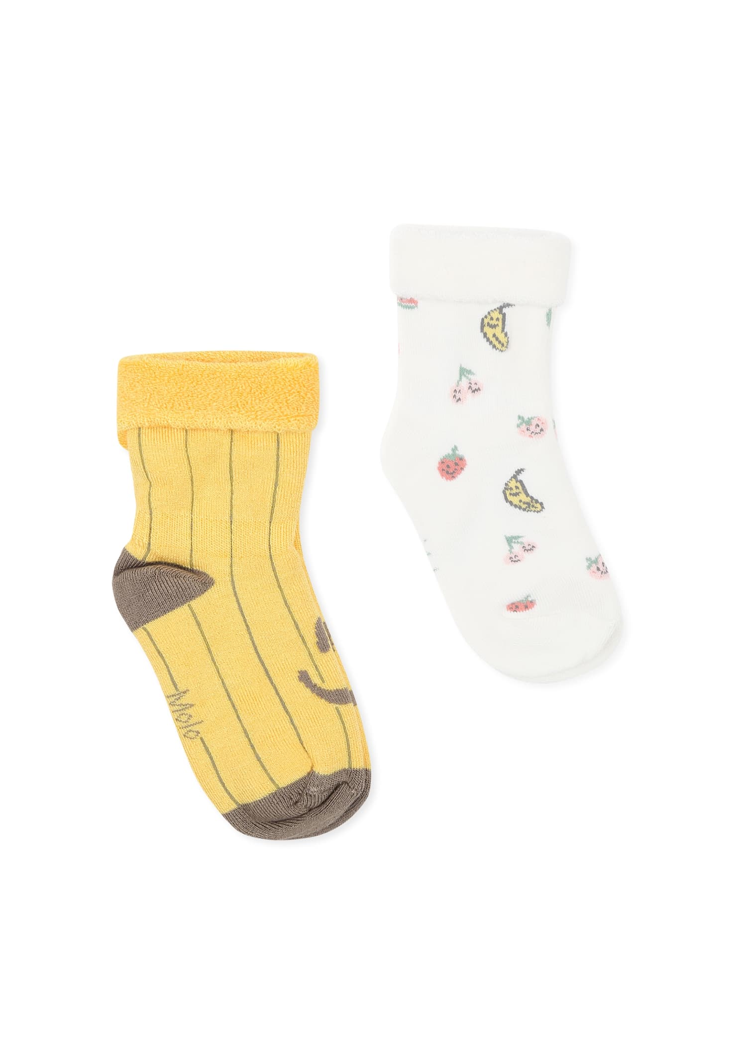 Molo Multicolor Terry Socks Set For Kids With Smiley And Fruits