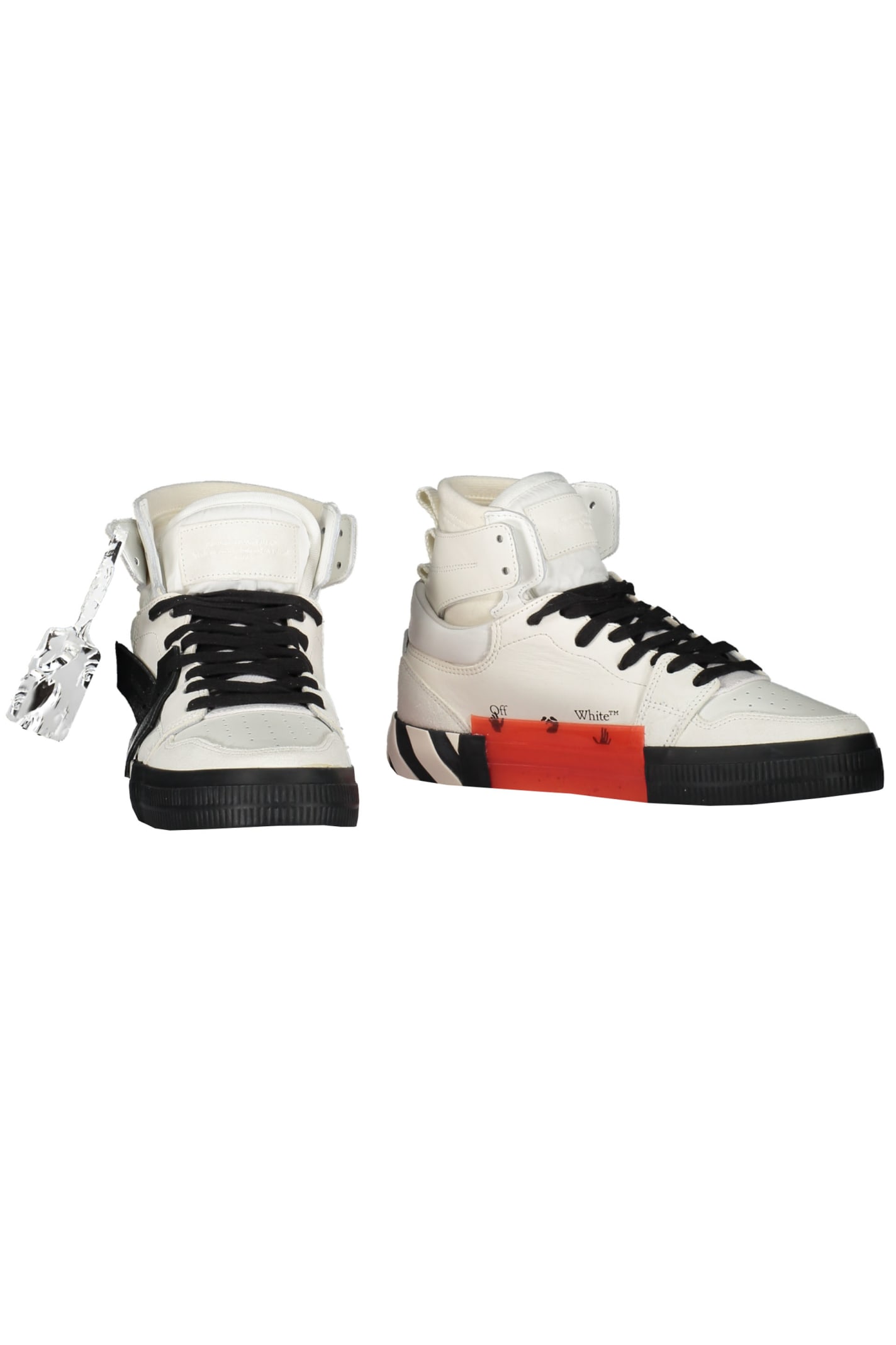 Shop Off-white Vulcanized High-top Sneakers In White