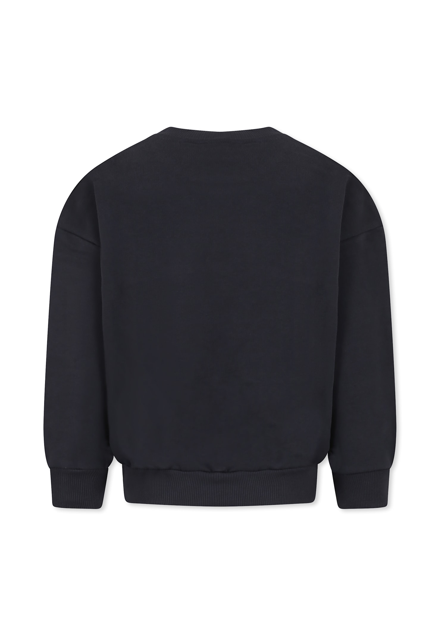 Shop Mini Rodini Black Sweathirt For Kids With Cats