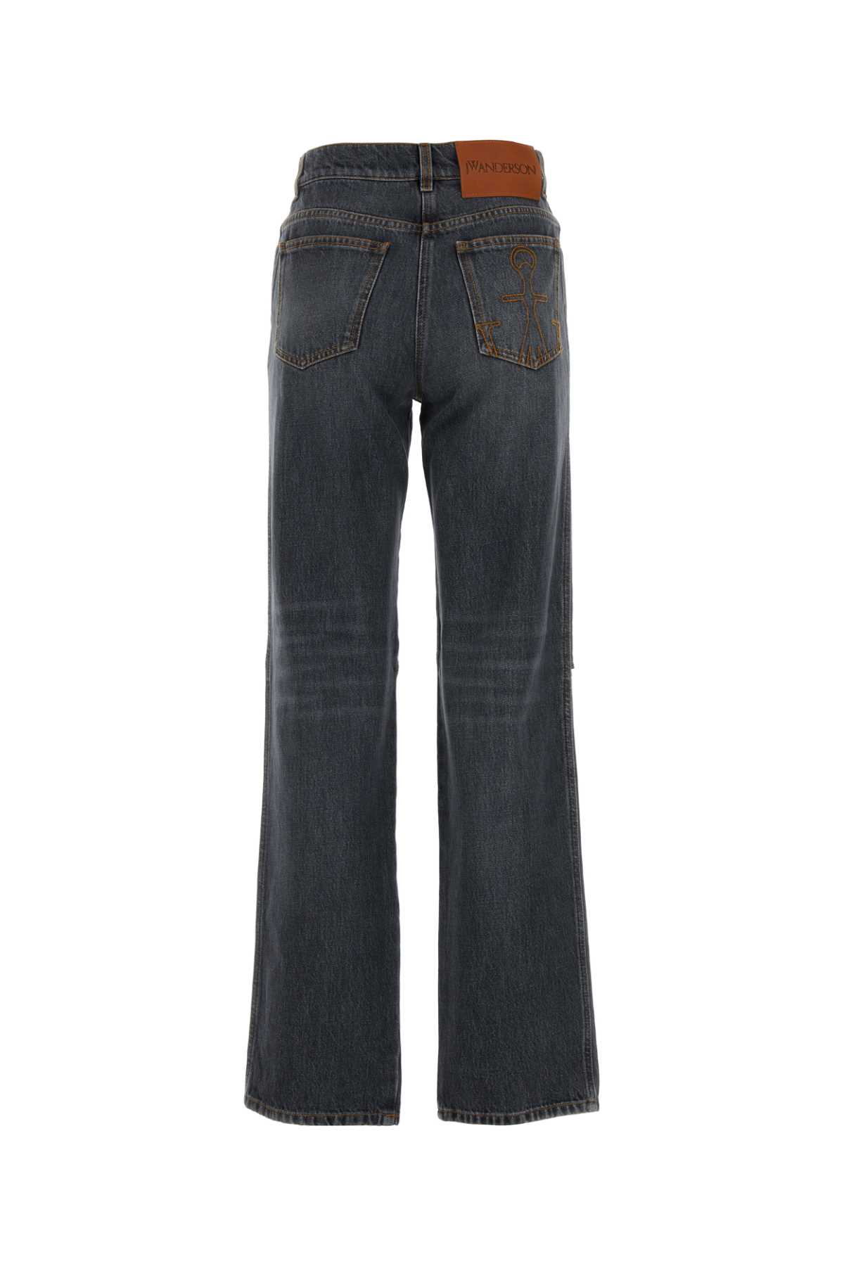 Jw Anderson Grey Denim Jeans In 929