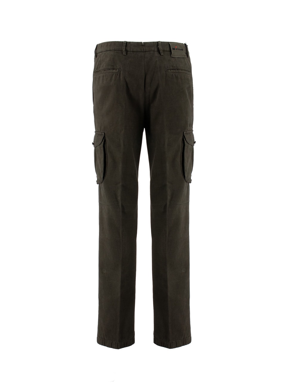 Shop Kiton Trousers In Dark Brown