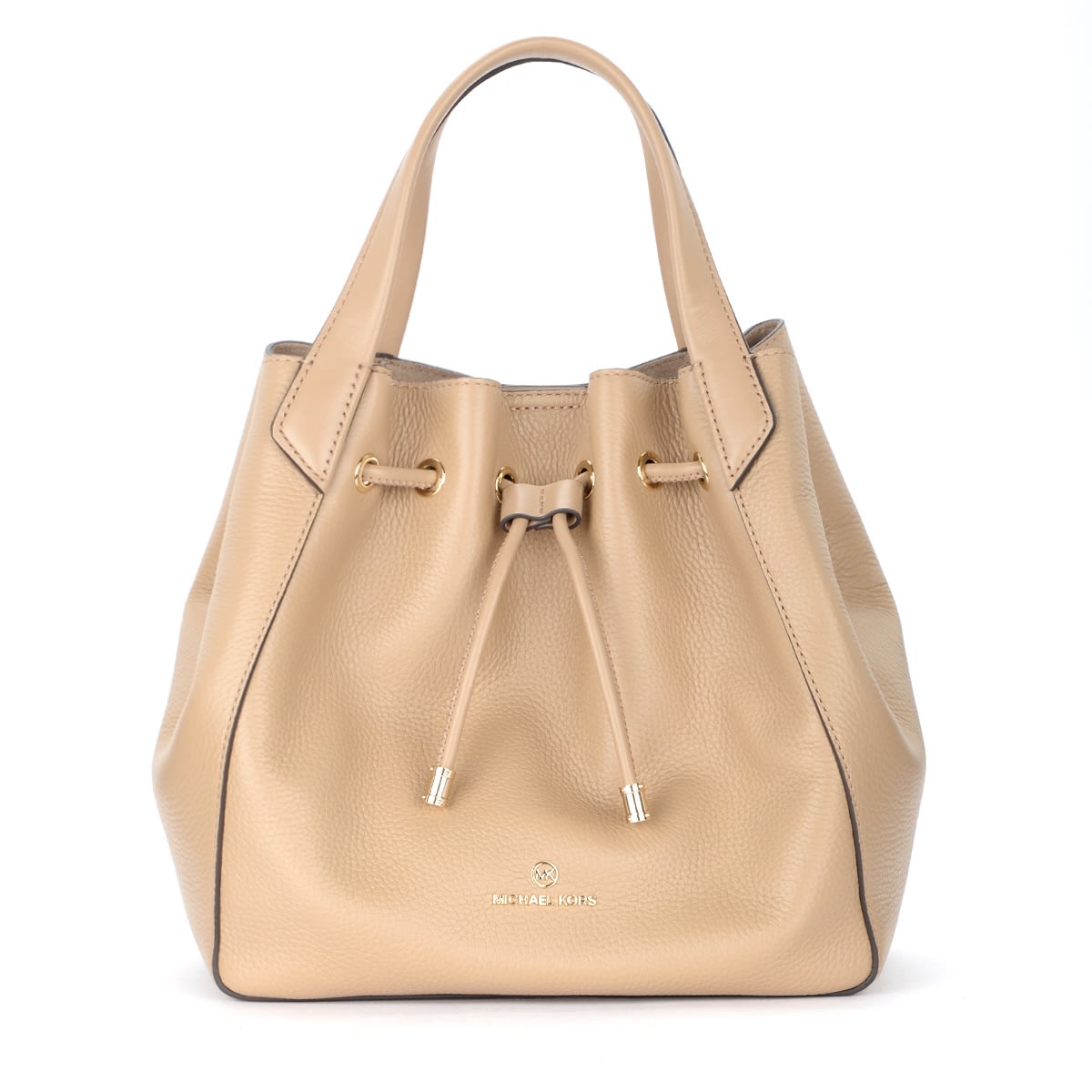 Michael Kors Phoebe Large Tote Bag In Camel Color Leather