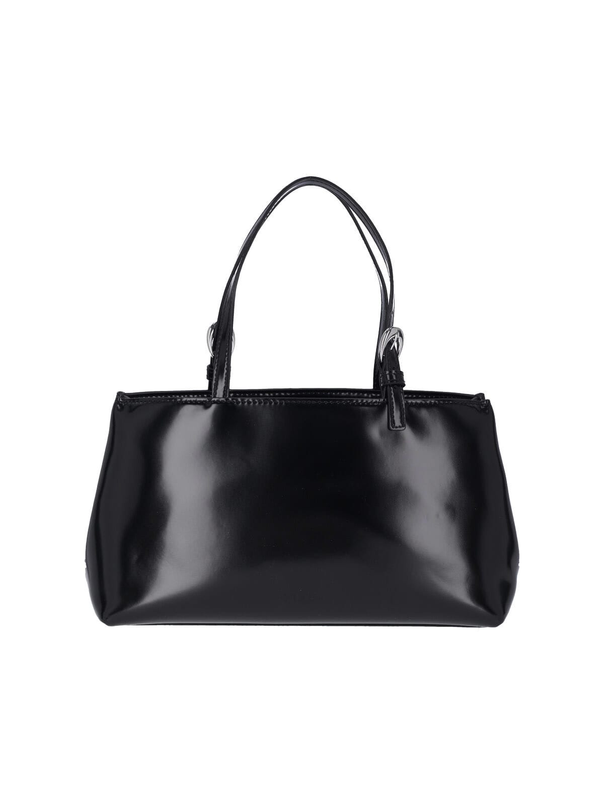 Shop Staud Brando Handbag In Black