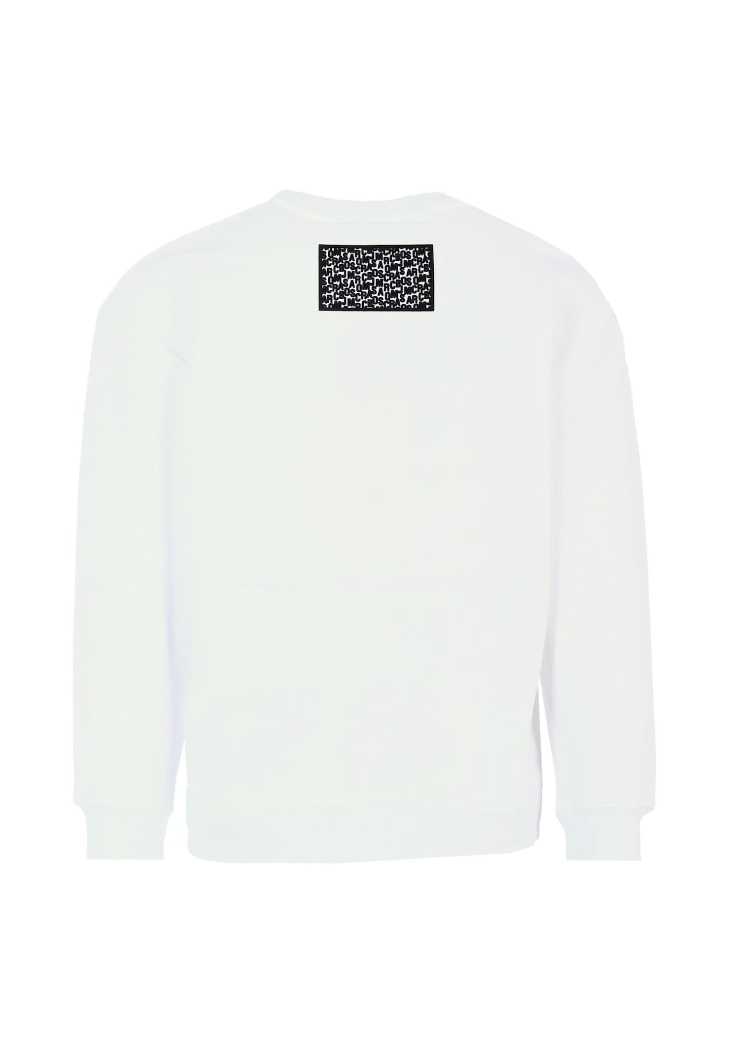 Marc Jacobs White Sweatshirt For Kids With Logo In White