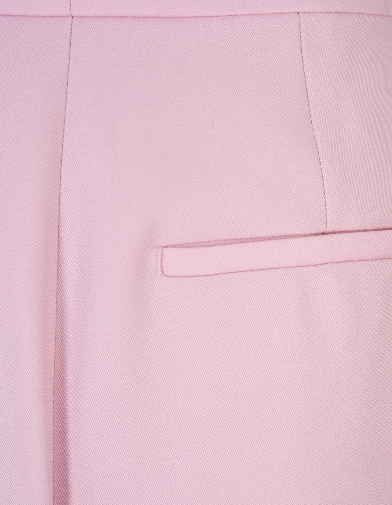 Shop Alexander Mcqueen Wide Leg Trousers With Double Pleat In Light Pink