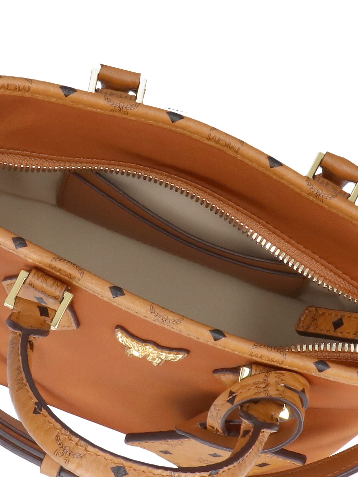 Mcm Aren Tote Bag In Brown