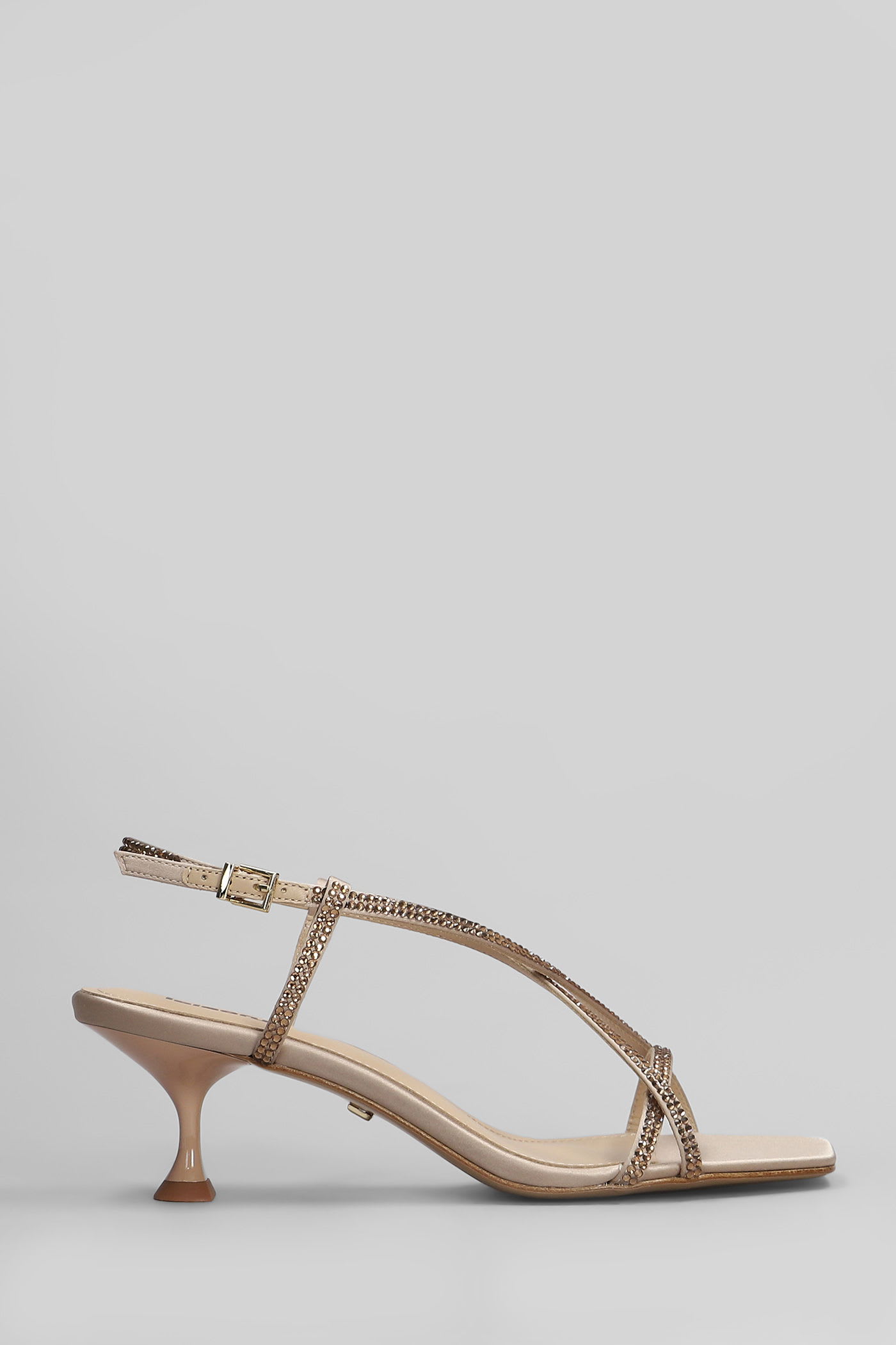 Liberty Heel 55 Sandals In Powder Satin