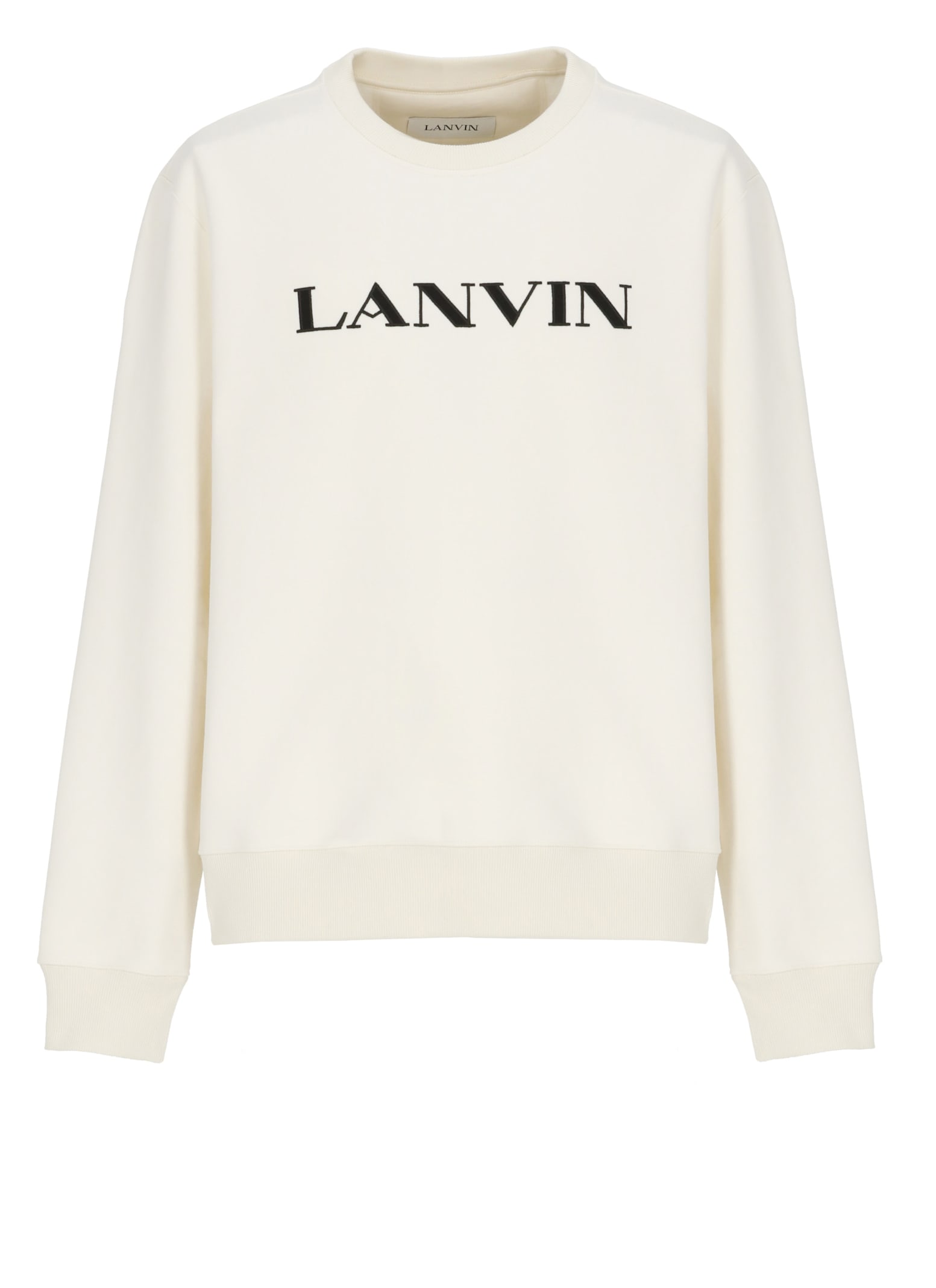Lanvin Sweatshirt With Logo In White