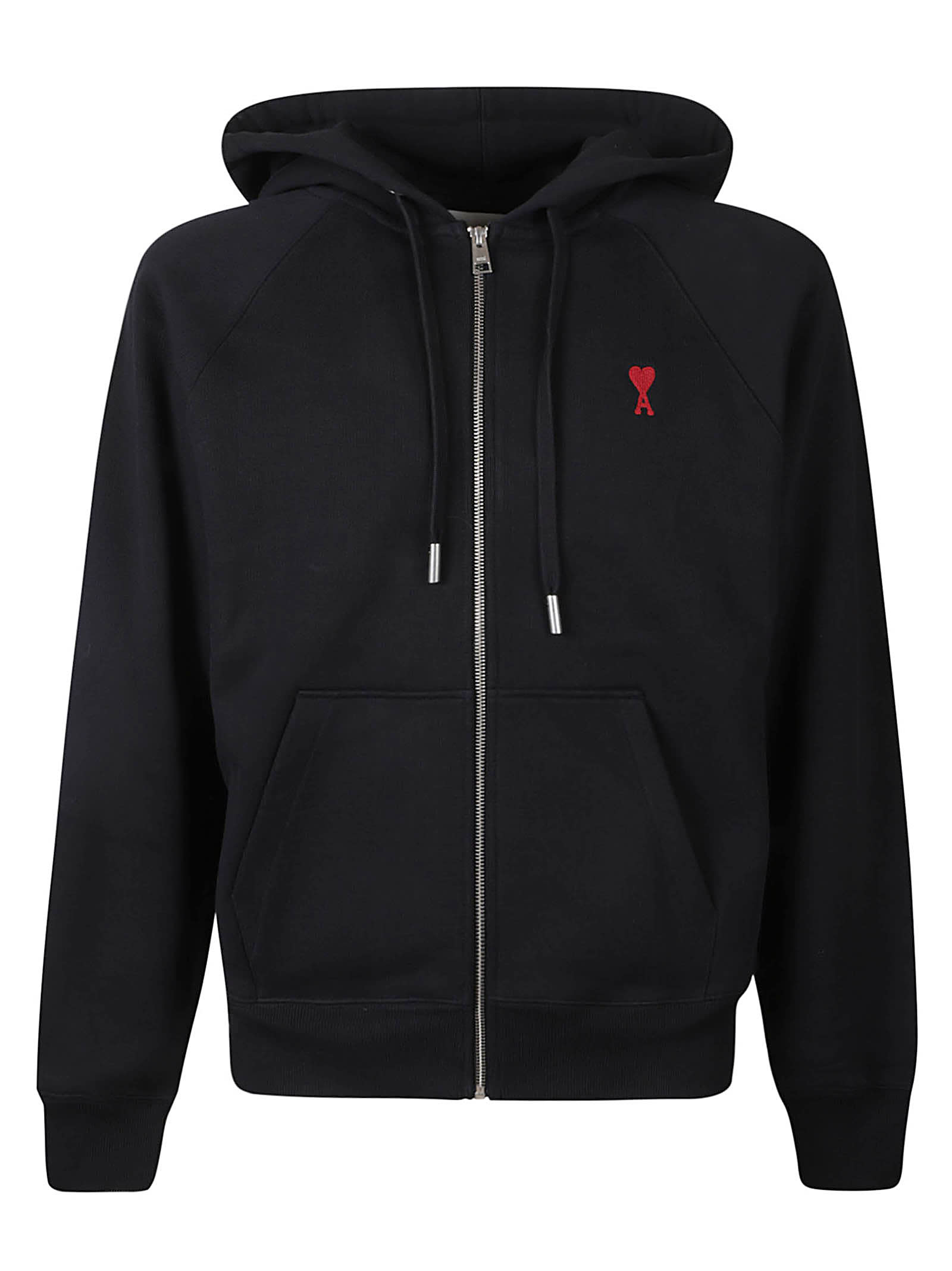 Logo Embroidered Zip Hoodie