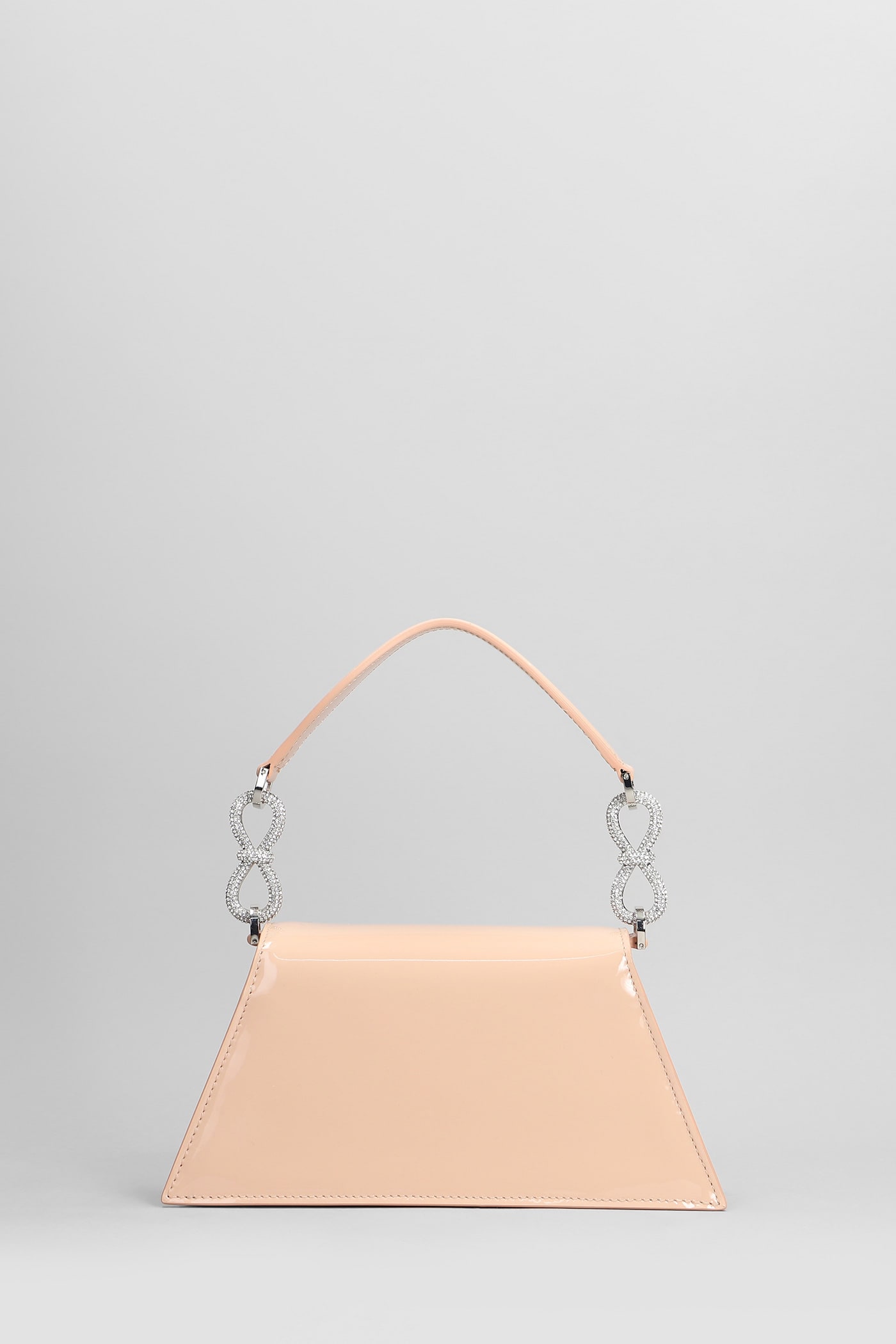 Mach & Mach Samantha Shoulder Bag In Powder Leather In Powder