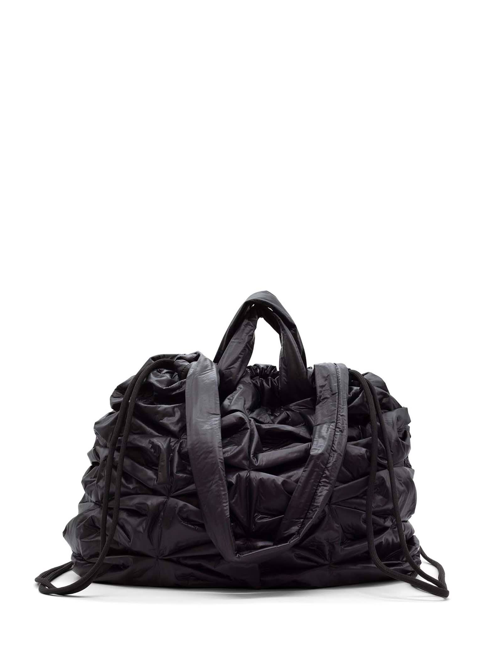 Shop Vic Matie Large Black Nylon Handbag