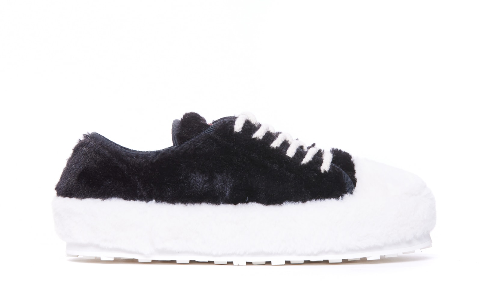 Shop Marni Teddy Sneakers In Black