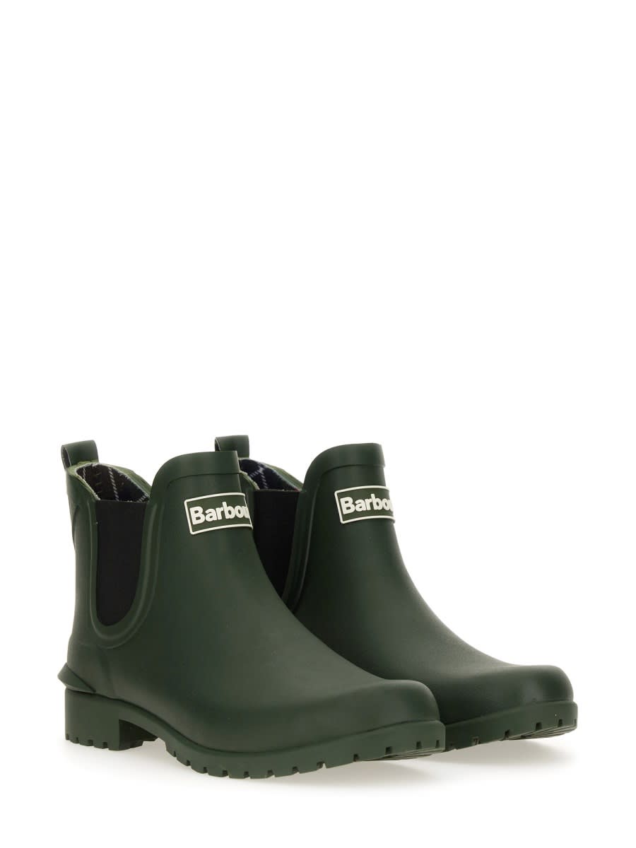 Barbour Nimbus Waterproof Chelsea Rain Boot In Green