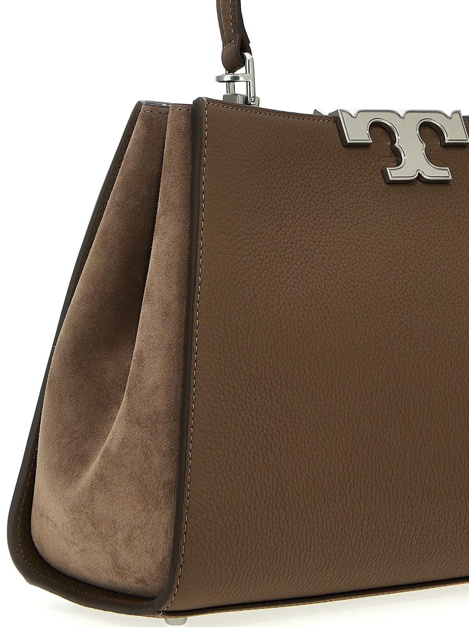 Tory Burch Eleanor Hand Bags Gray In Brown