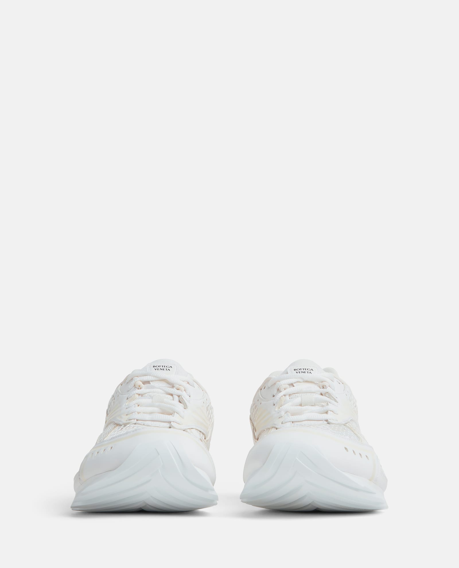 Shop Bottega Veneta Orbit Sneaker In White