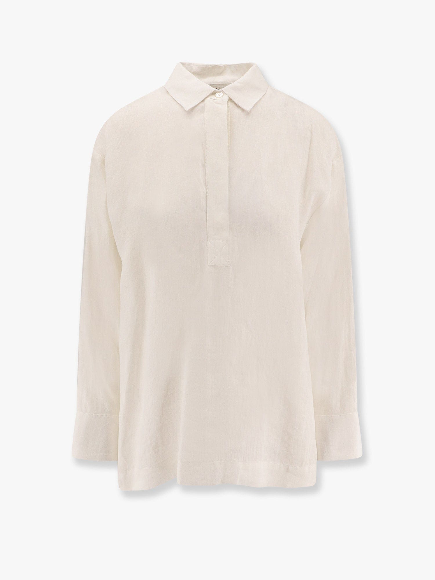 's Max Mara Linen Canvas Shirt In White